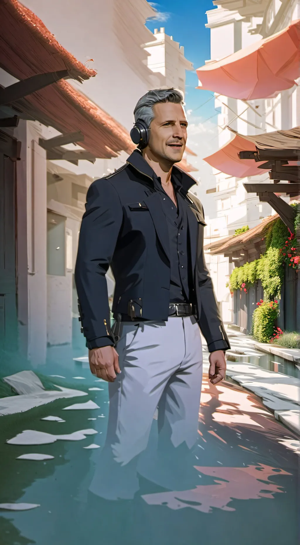 ai character: oldguy  background