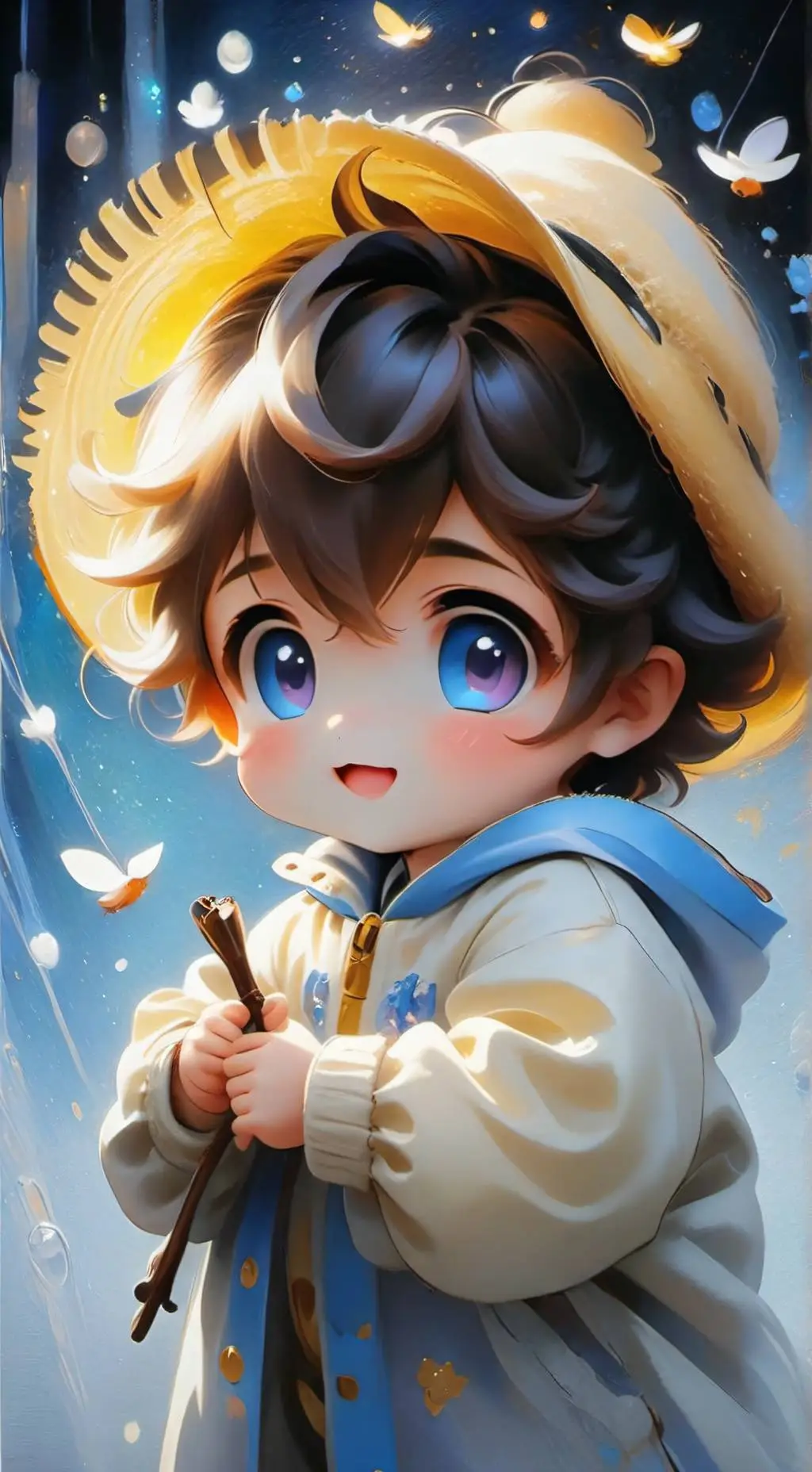 ai character: Ash  background