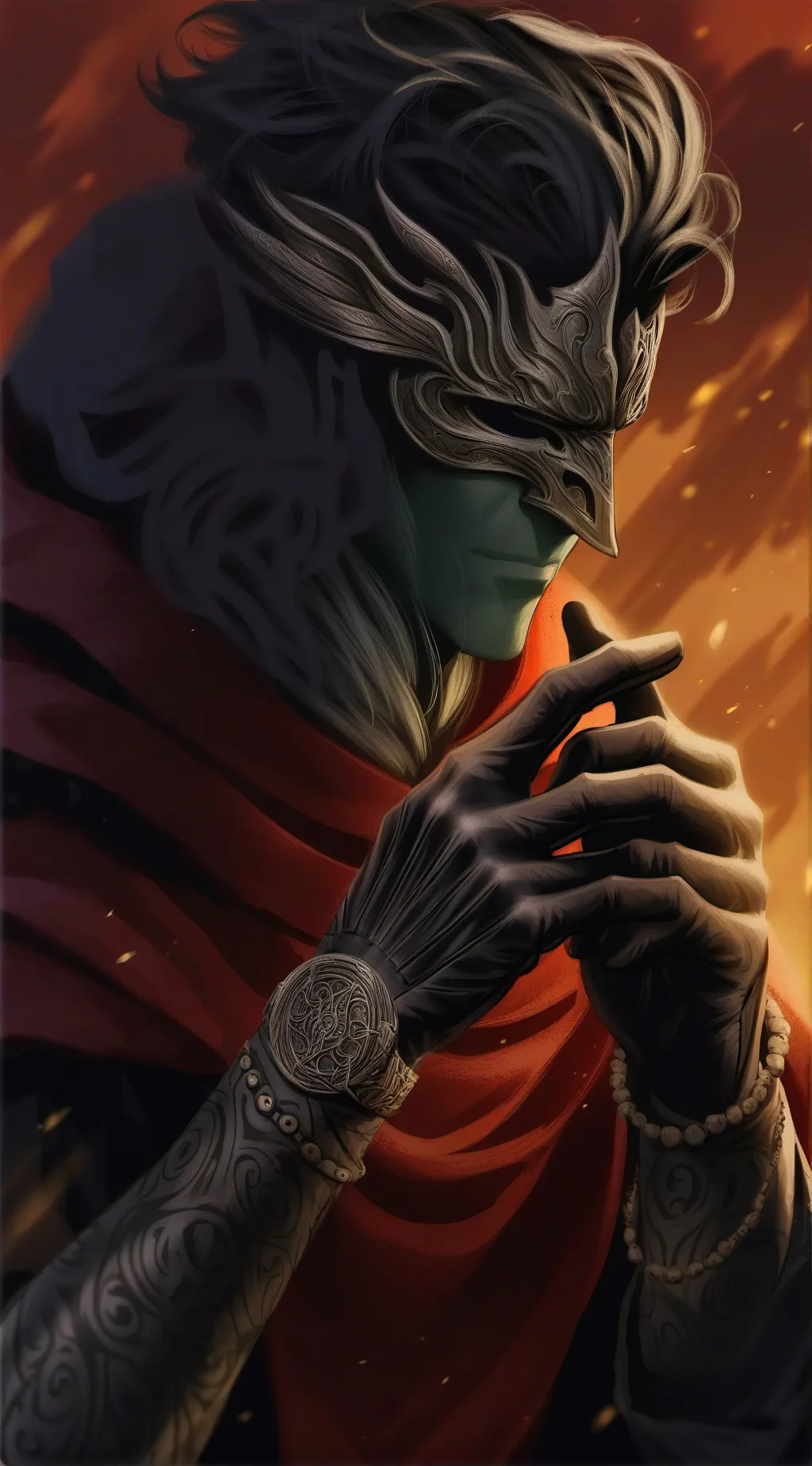 ai character: heat background