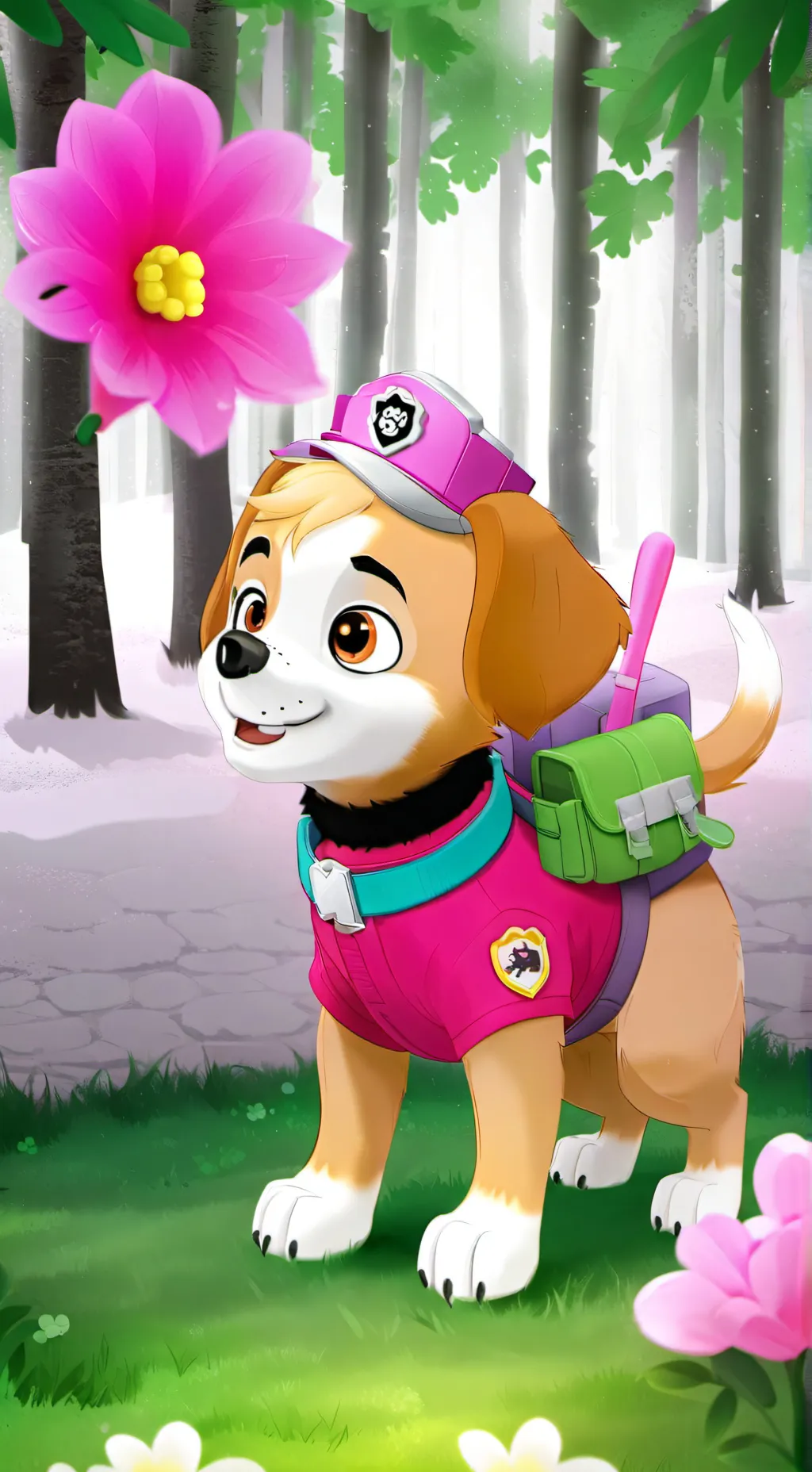 ai character: skye  background