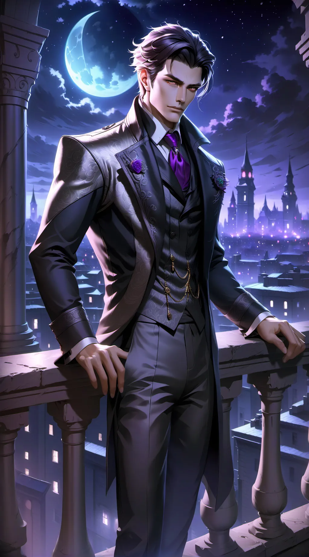 ai character: Xypher ♡ background