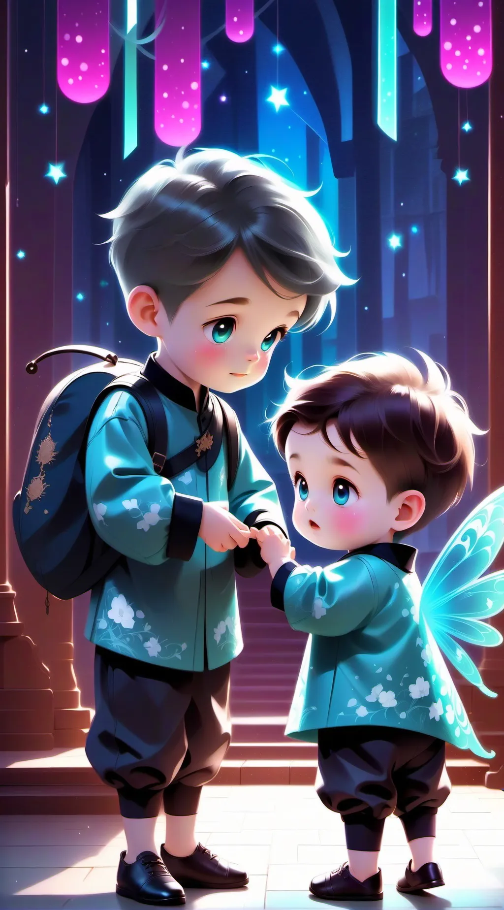 ai character: Baby and toddle background