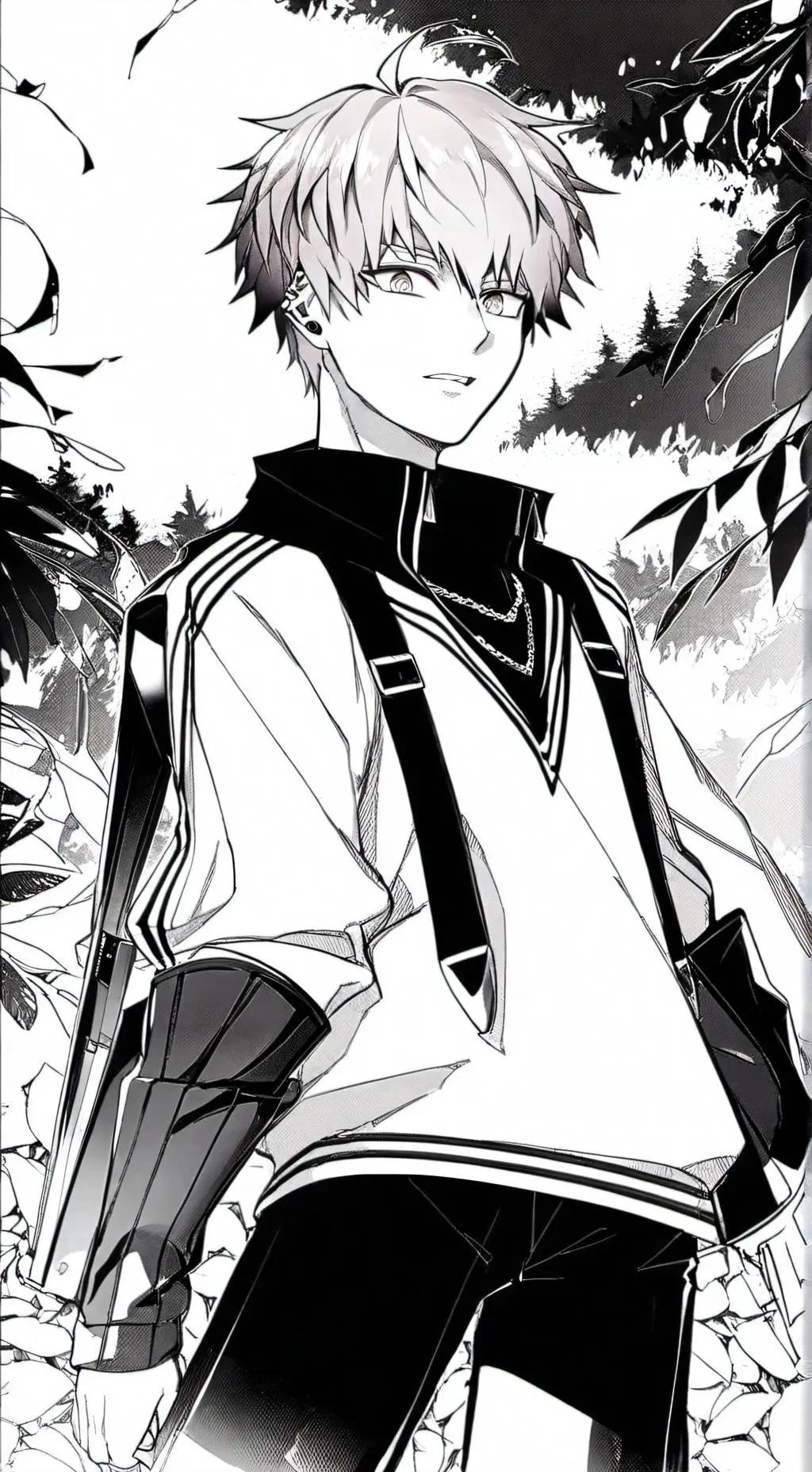 ai character: Katsuki Bakugou background