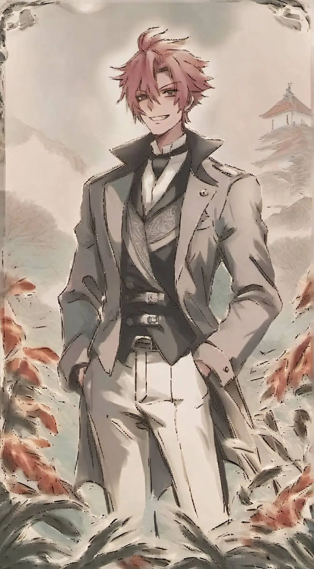 ai character: Гром background
