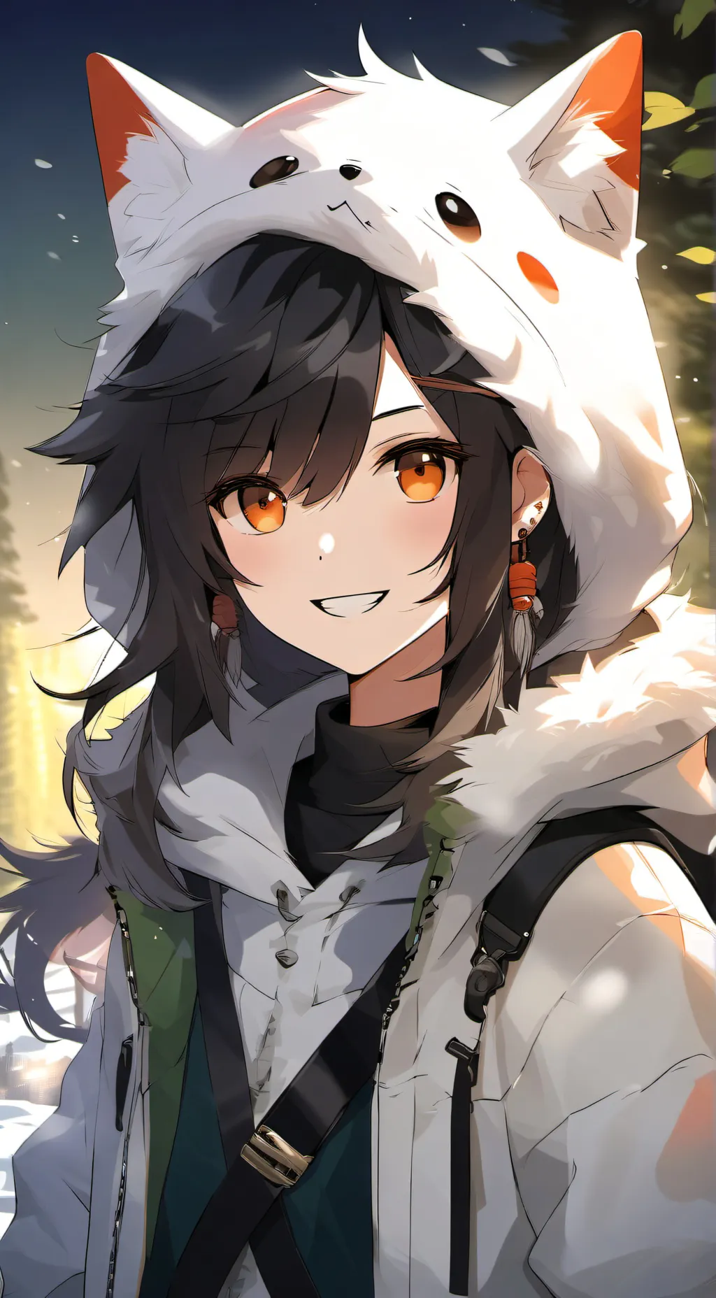 ai character: Catfeine  background