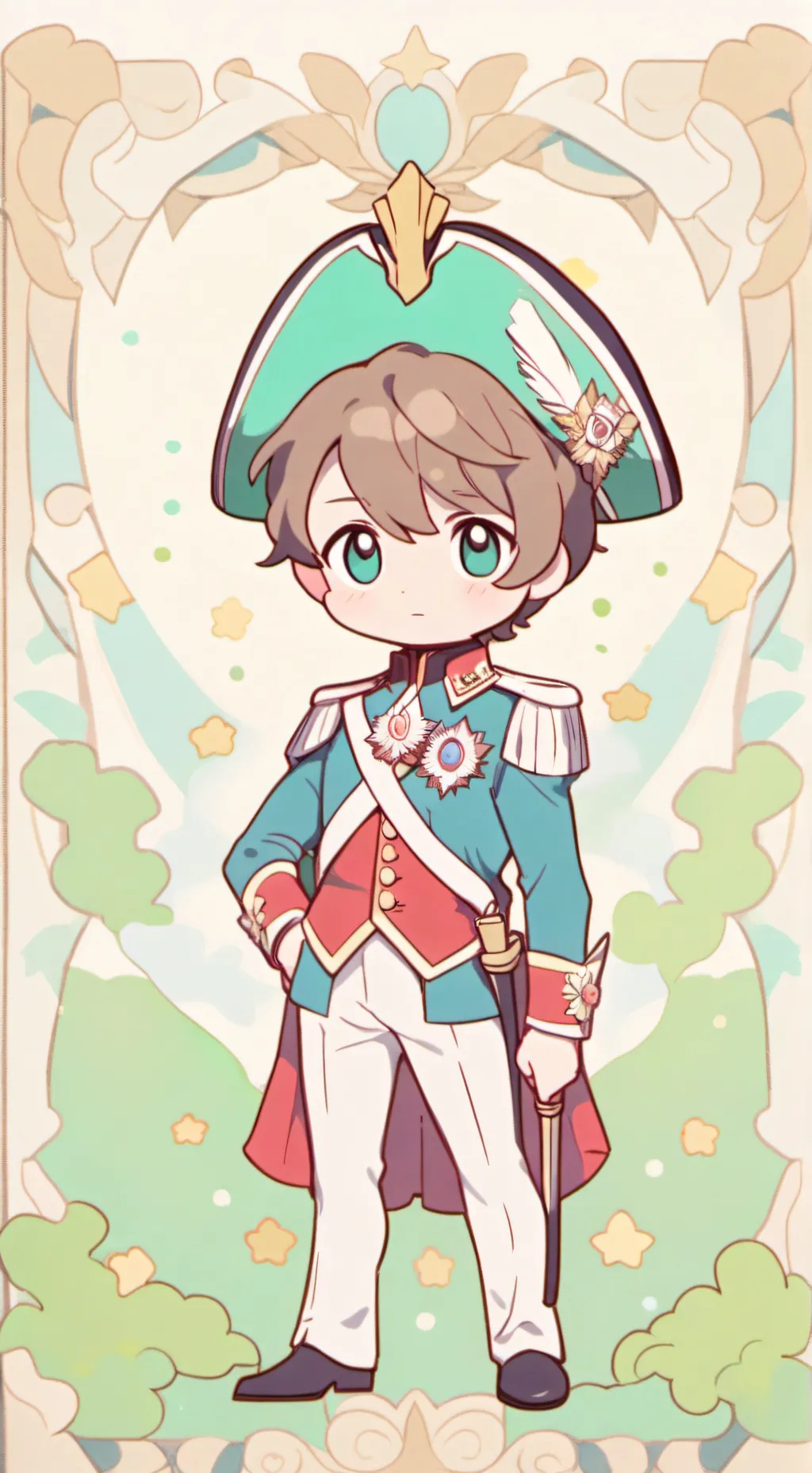 ai character: Napoleón Bonapart background