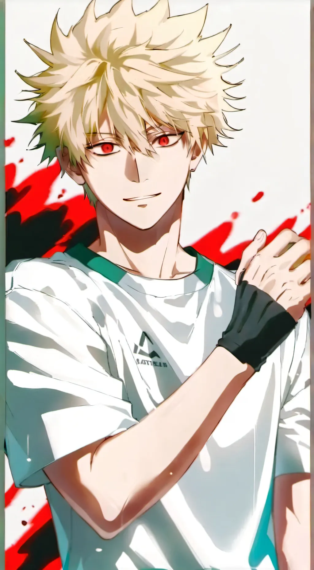 ai character: Bakugo~Valentine background
