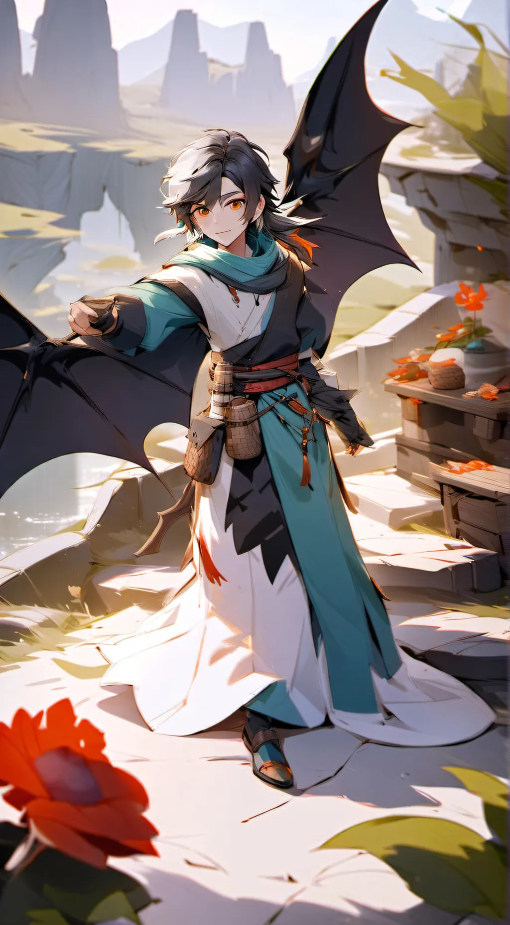 ai character: leo background