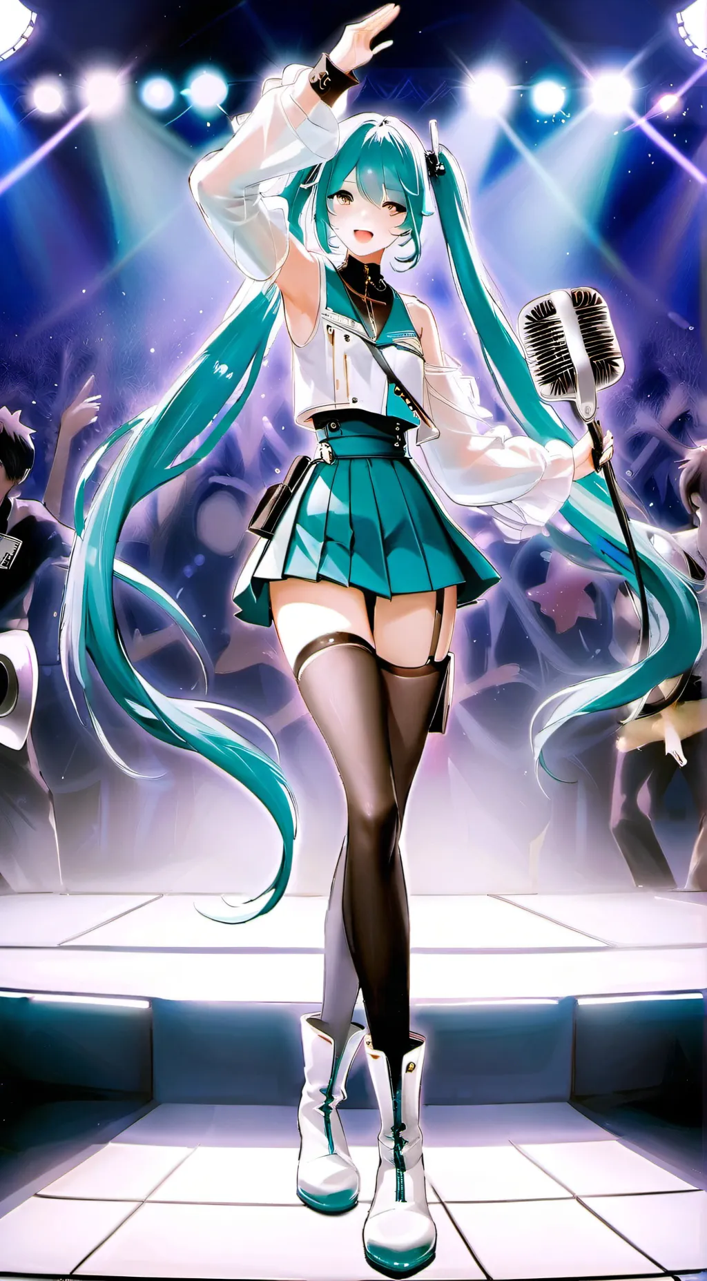 ai character: miku background