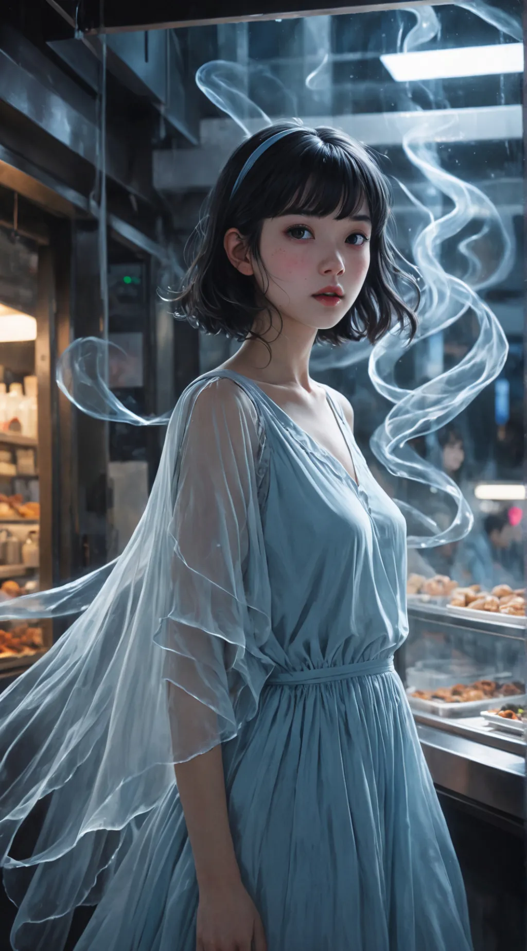 ai character: Luna background