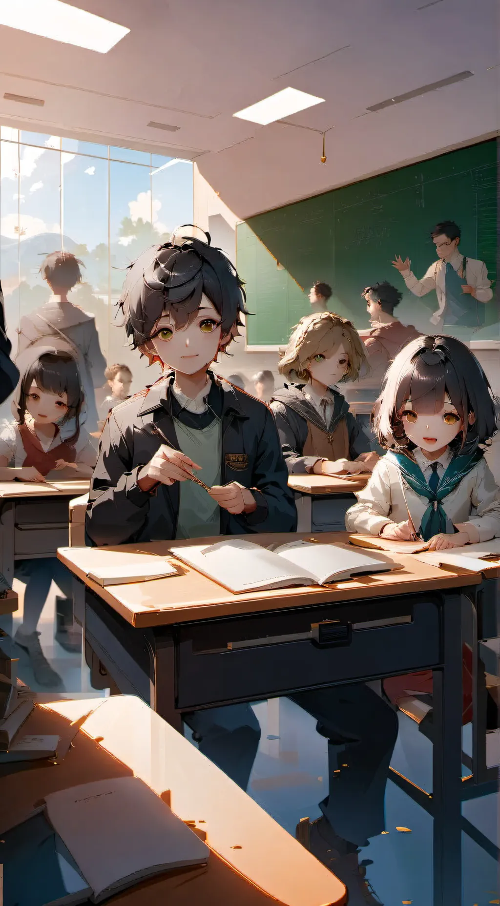 ai character: 9th grade  background