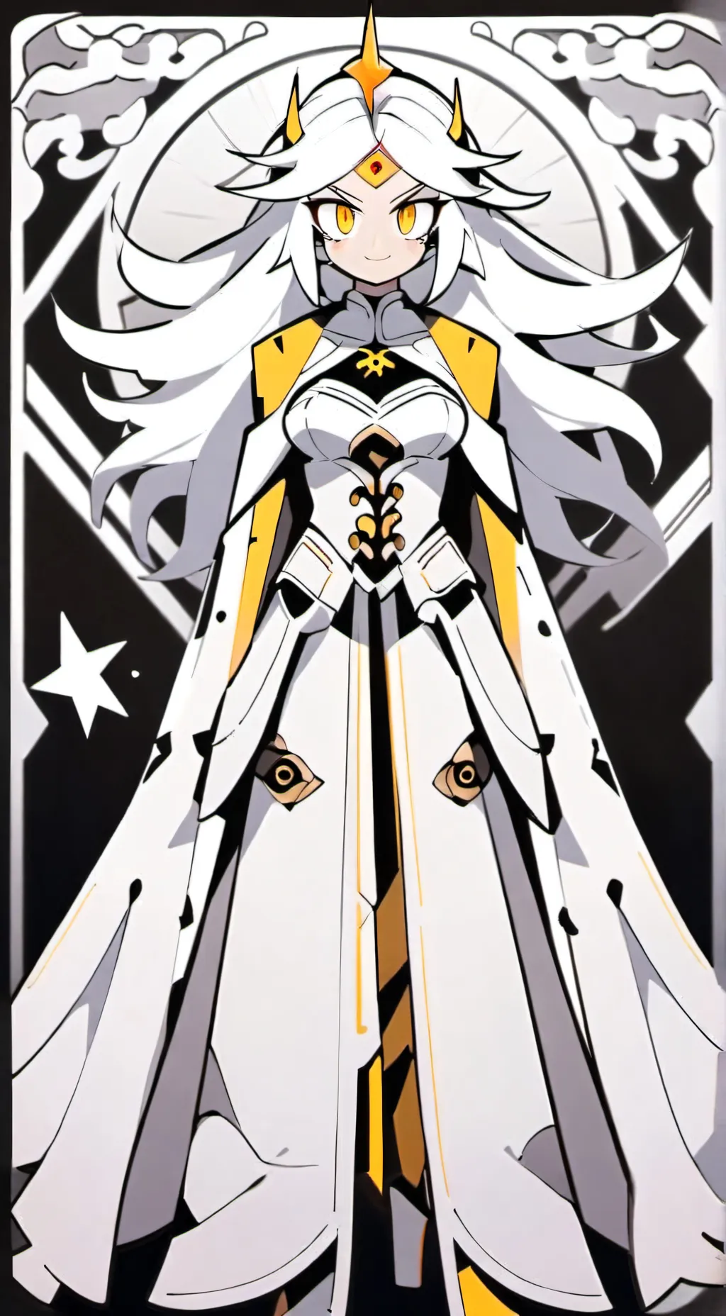 ai character: Grey background
