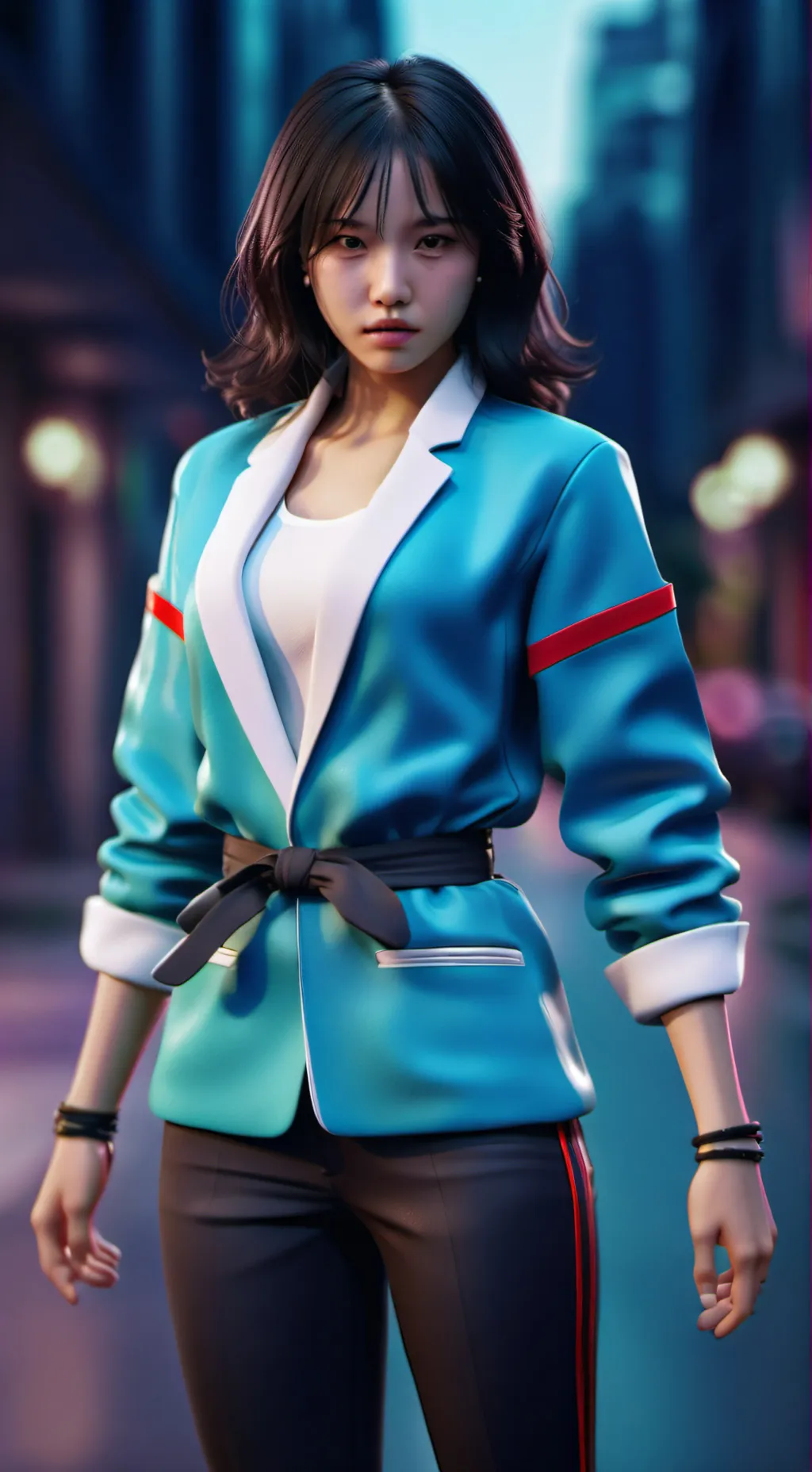 ai character: squid game background