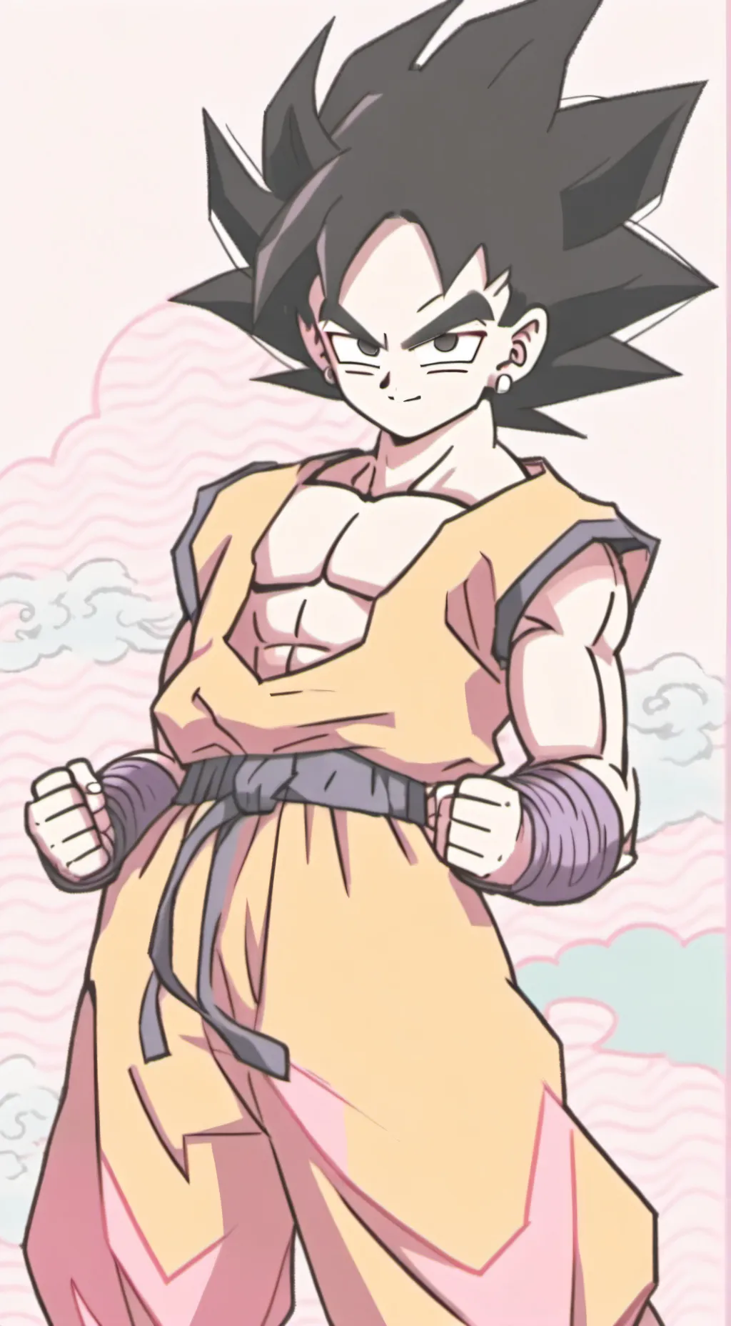 ai character: FREAKY GOKU background