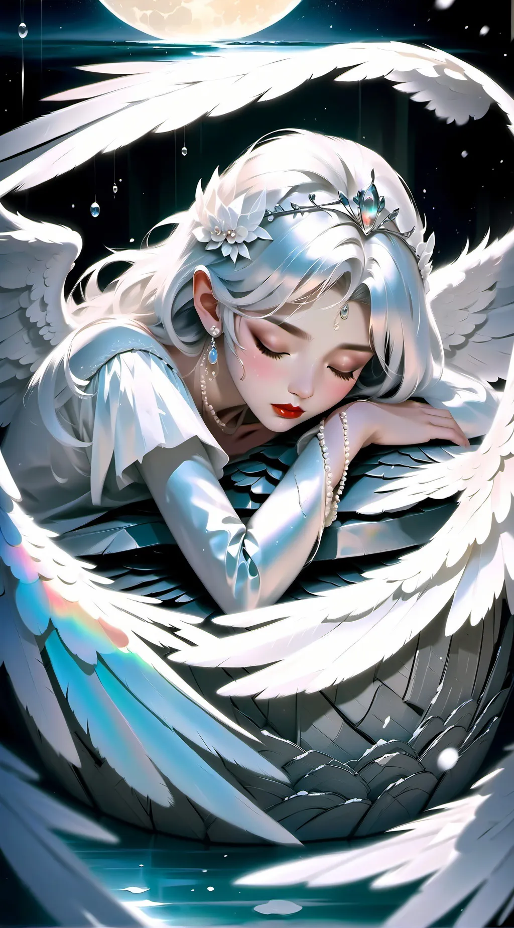 ai character: Chione Swan background