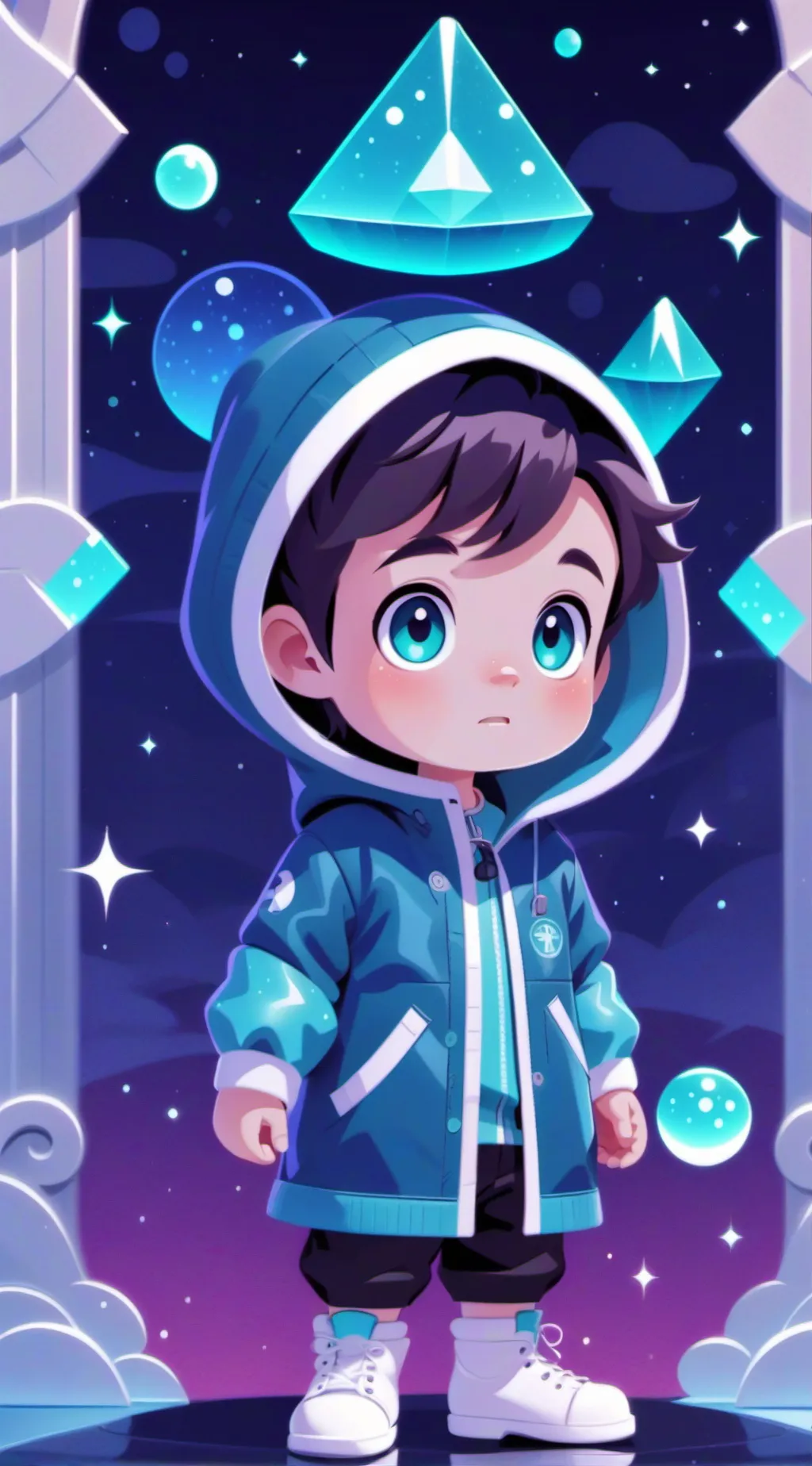 ai character: tu bebé  background