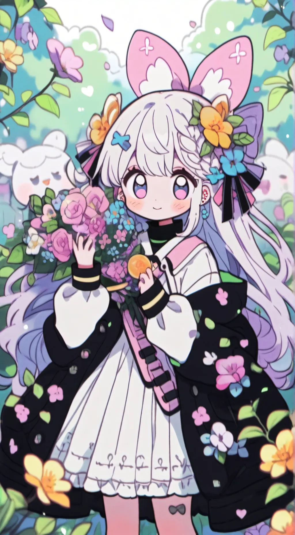 ai character: MHA SWEET SOUR🍯🍮🍥🍪 background