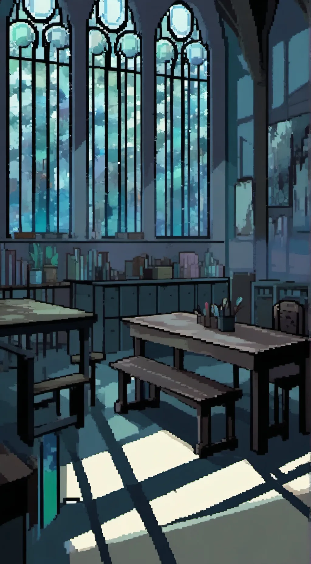 ai character: MHA ART CLASS background