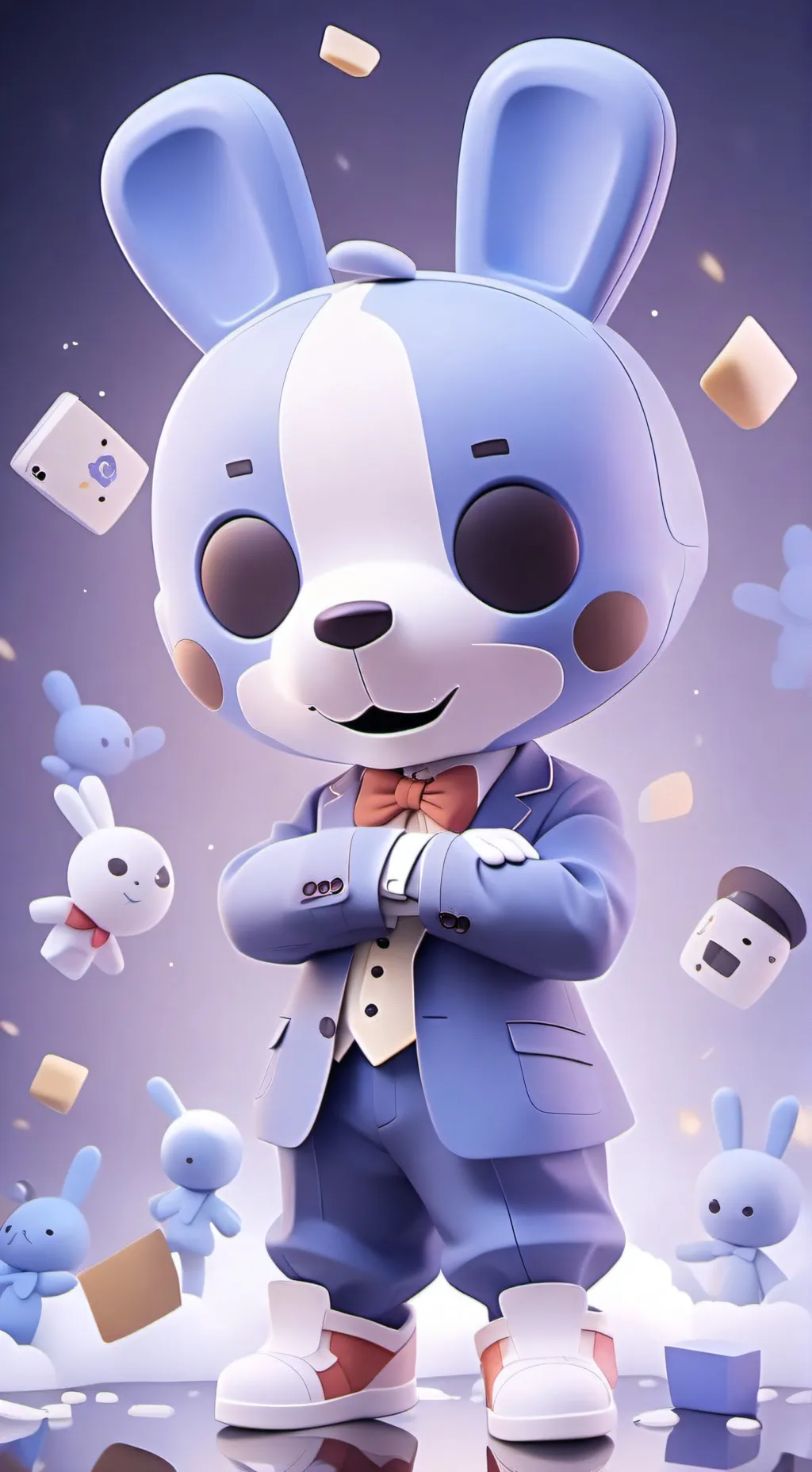 ai character: Buff,naked rudie background