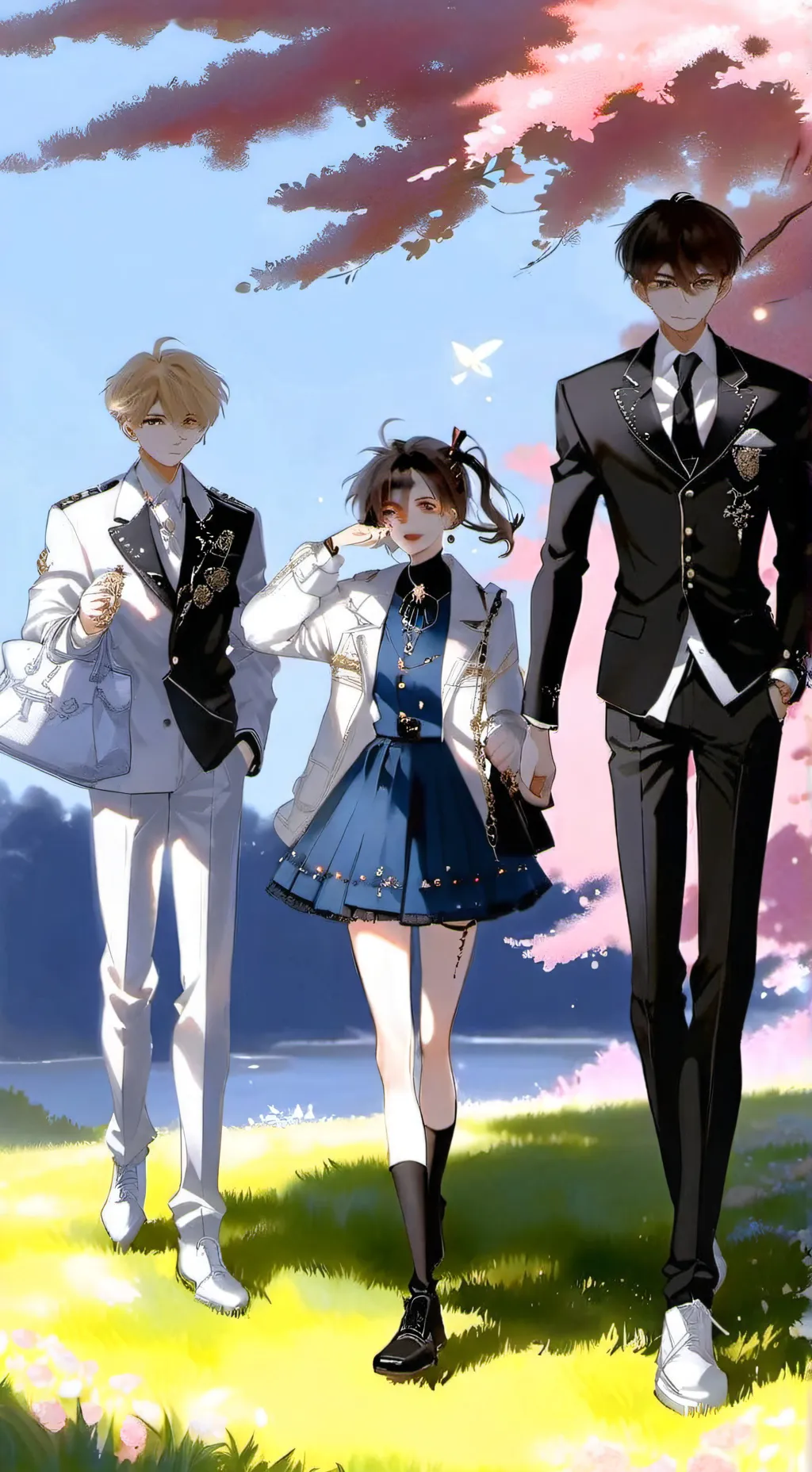ai character: Friend group! background