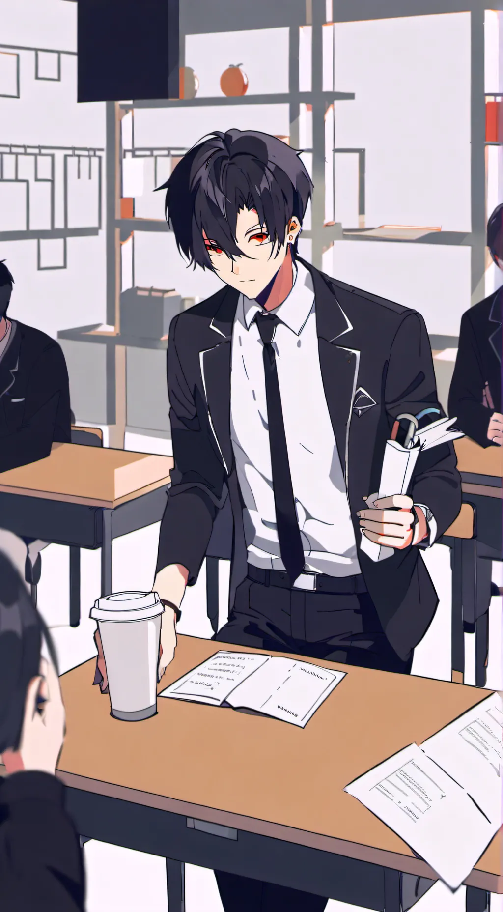 ai character: oliver mets mha background