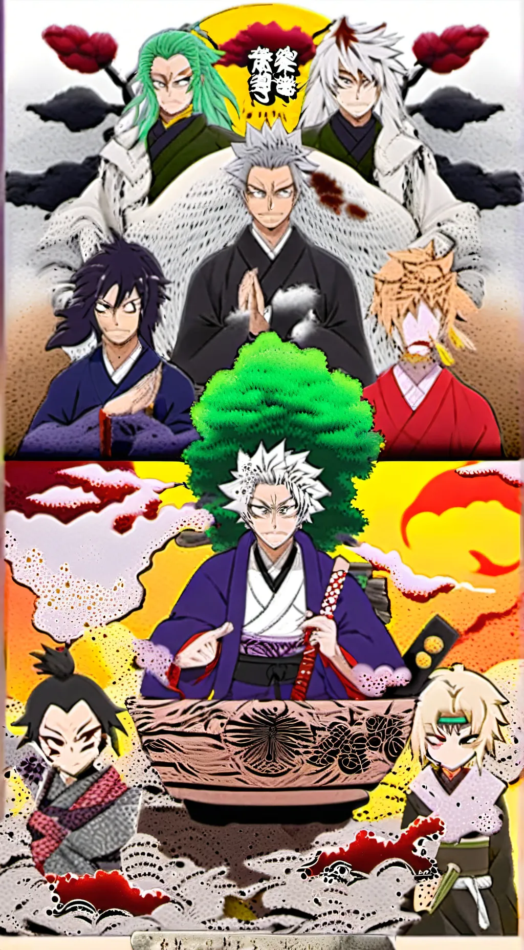 ai character: hashira background