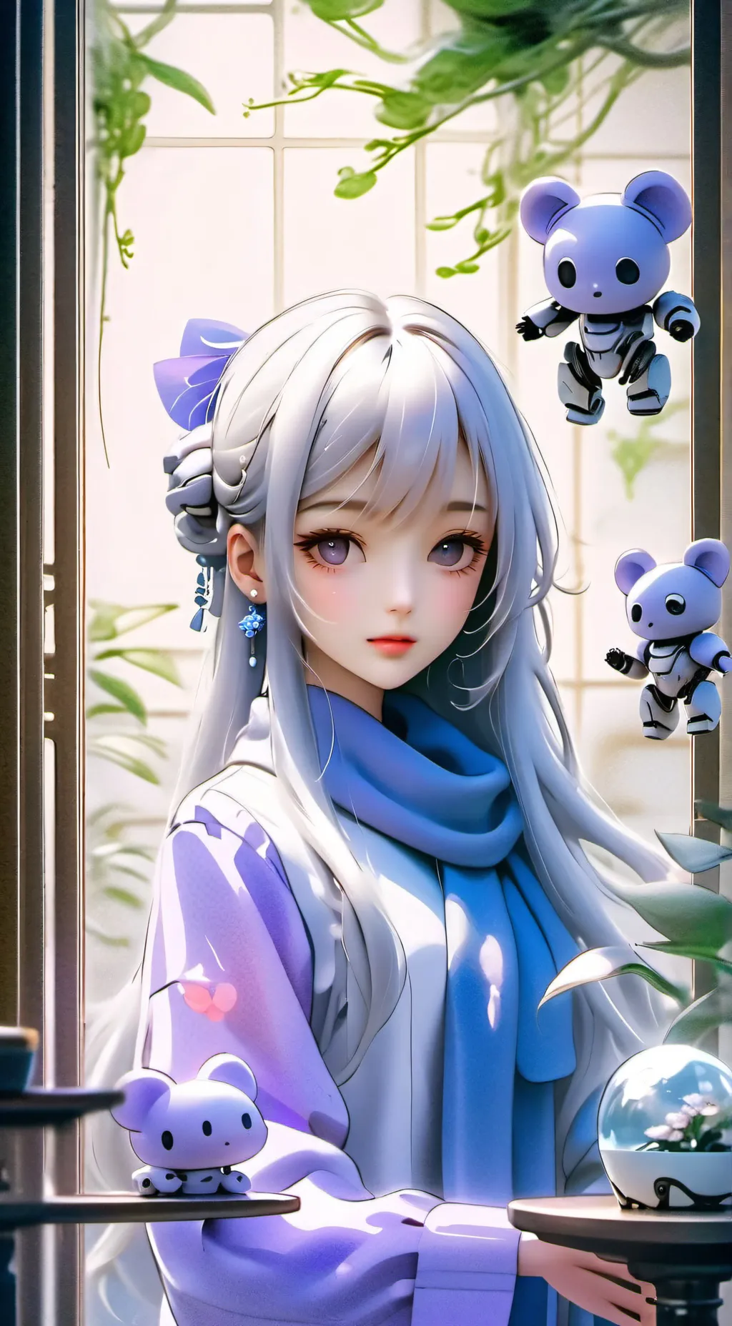 ai character: Aurora background