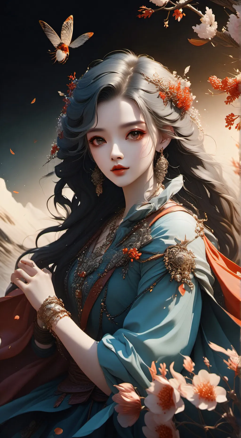 ai character: Rose background