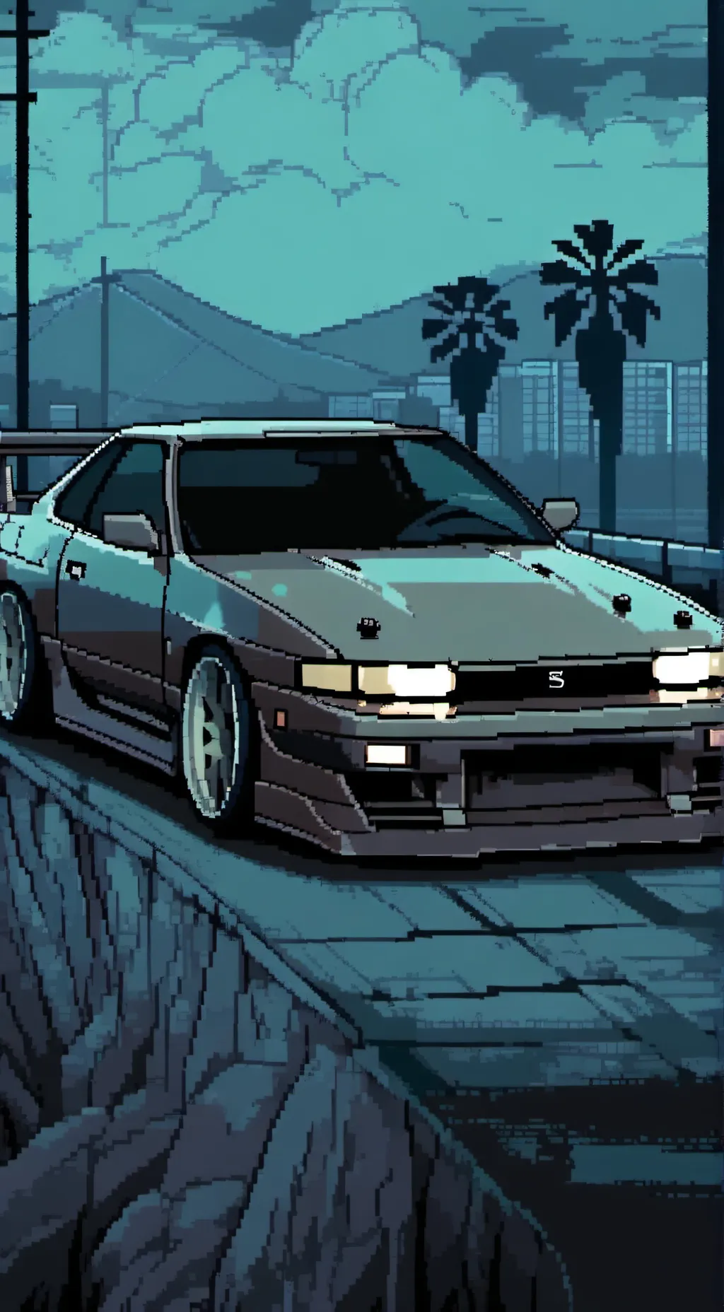 ai character: Nissan silvia S14 background