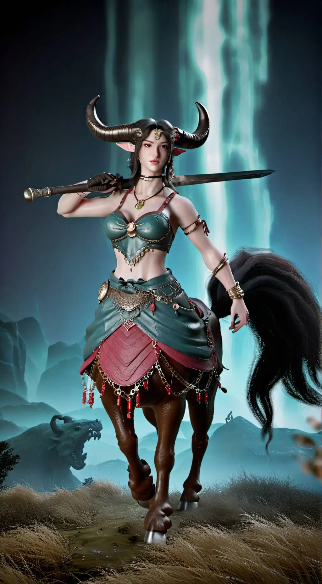 ai character: Gretchen k. stone background