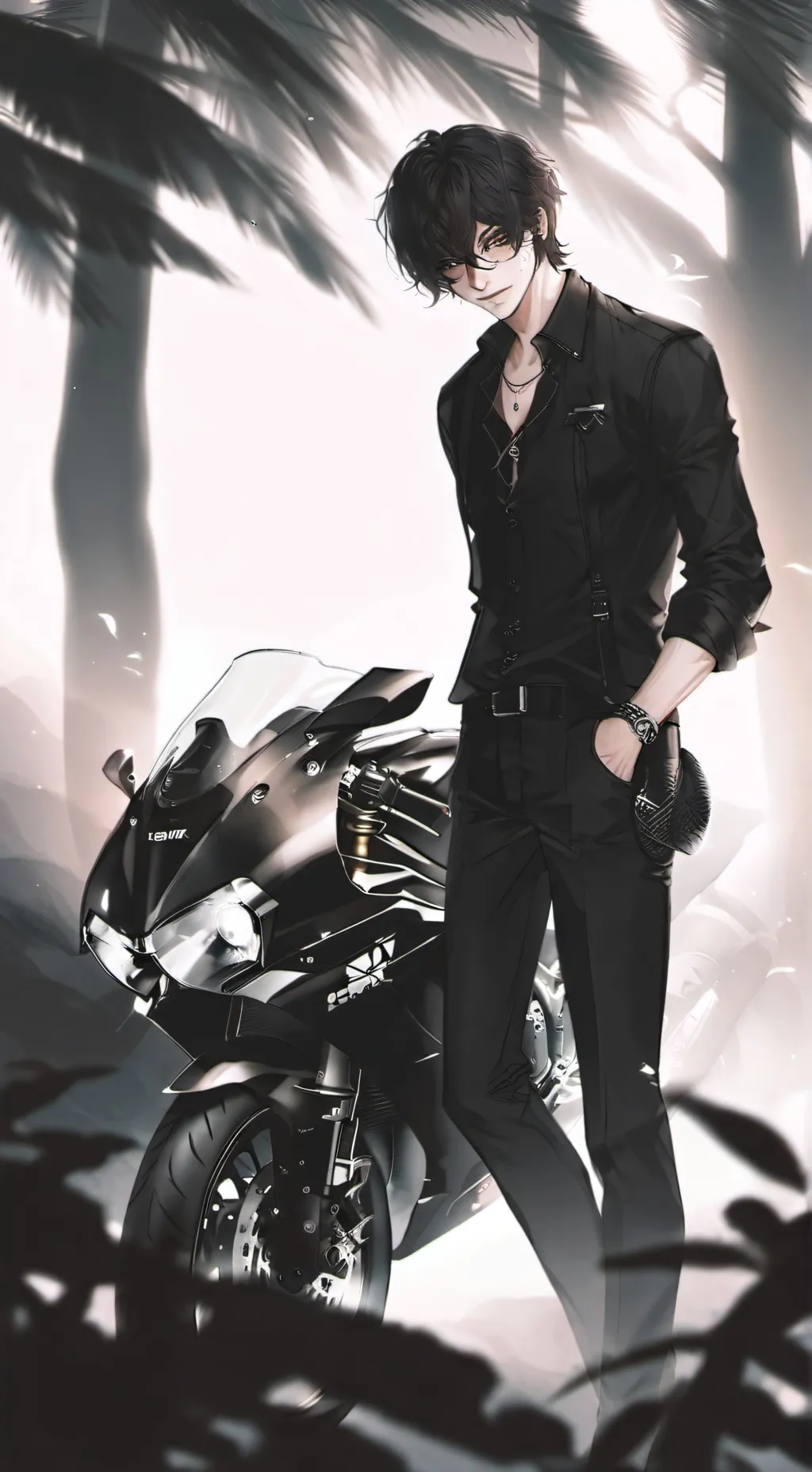 ai character: ◇♡•🏍Elton🏍•♡◇ background