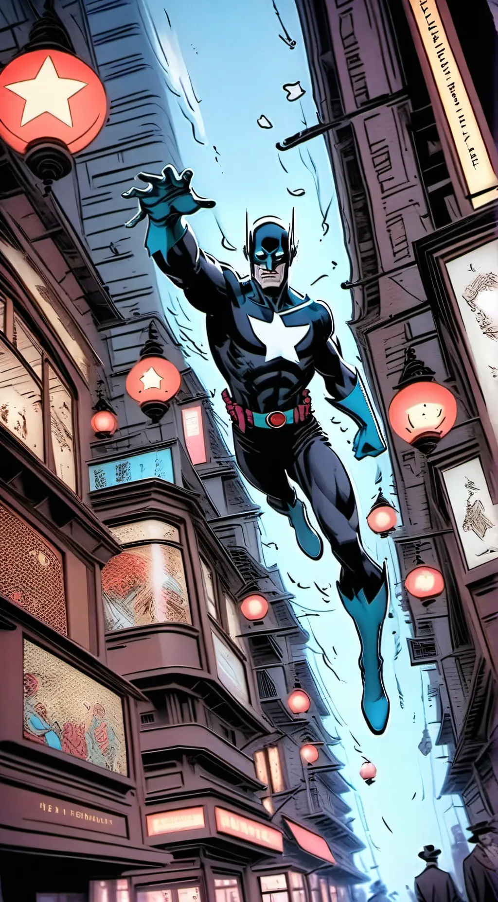 ai character: Nightwing  background