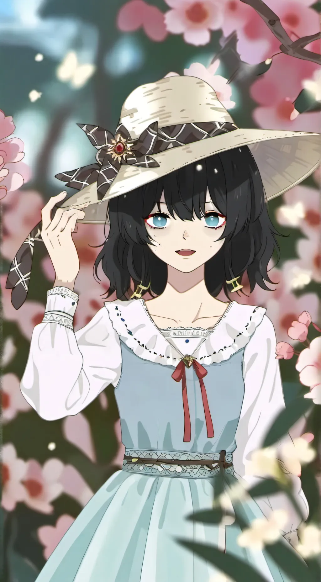ai character: Sakura Miyazaki background