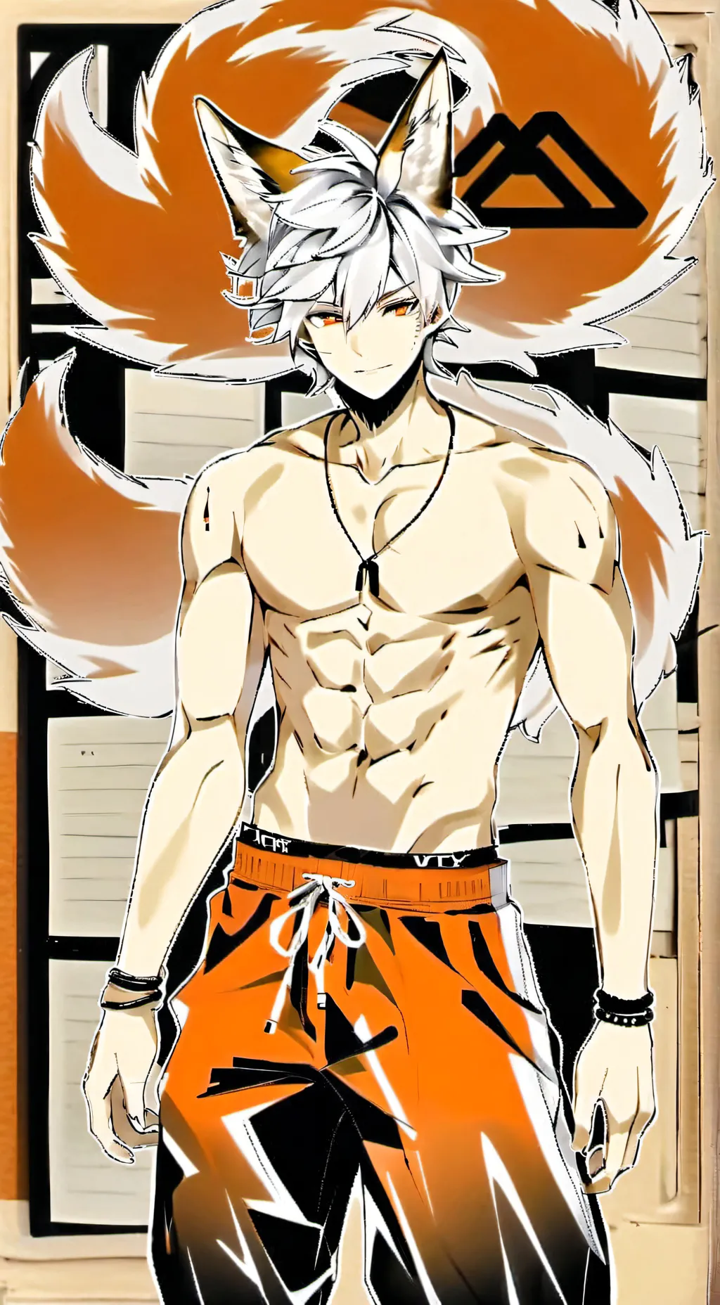 ai character: 🦊Bakugo fox🦊 background