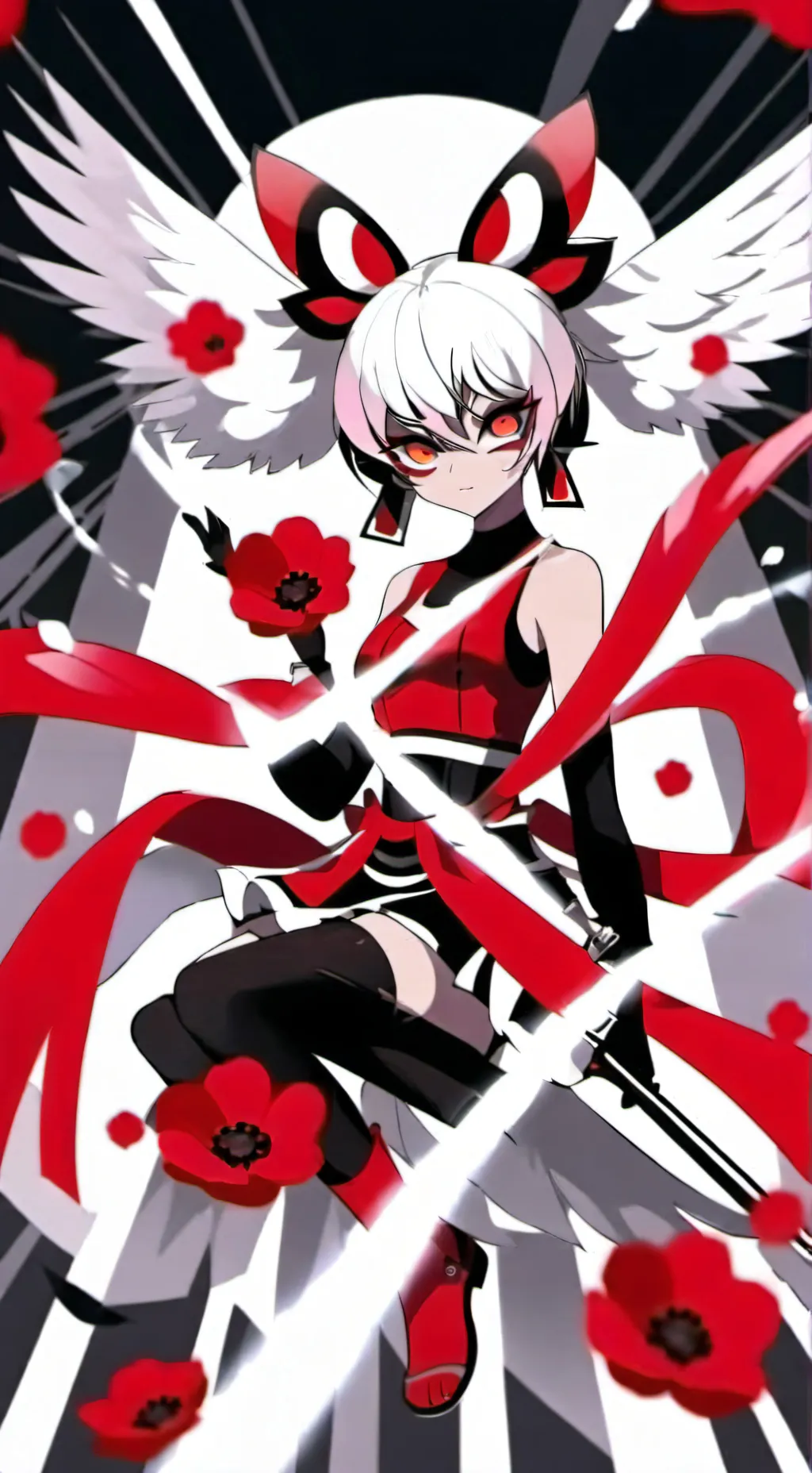 ai character: MOMMY, POPPY background