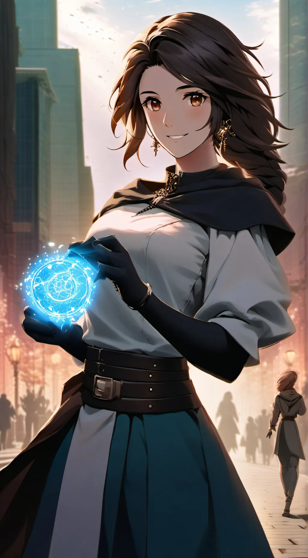 ai character: Elvira  background