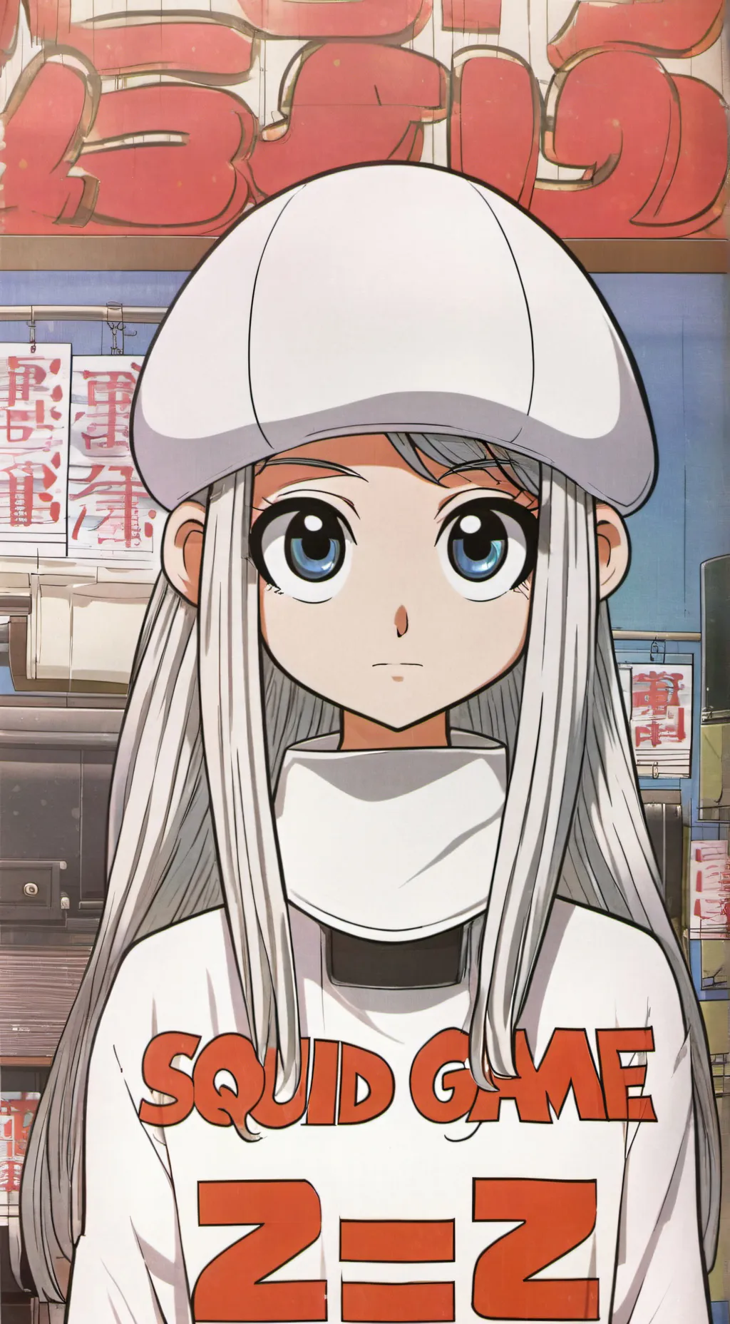 ai character: Squid game"6 legs" background