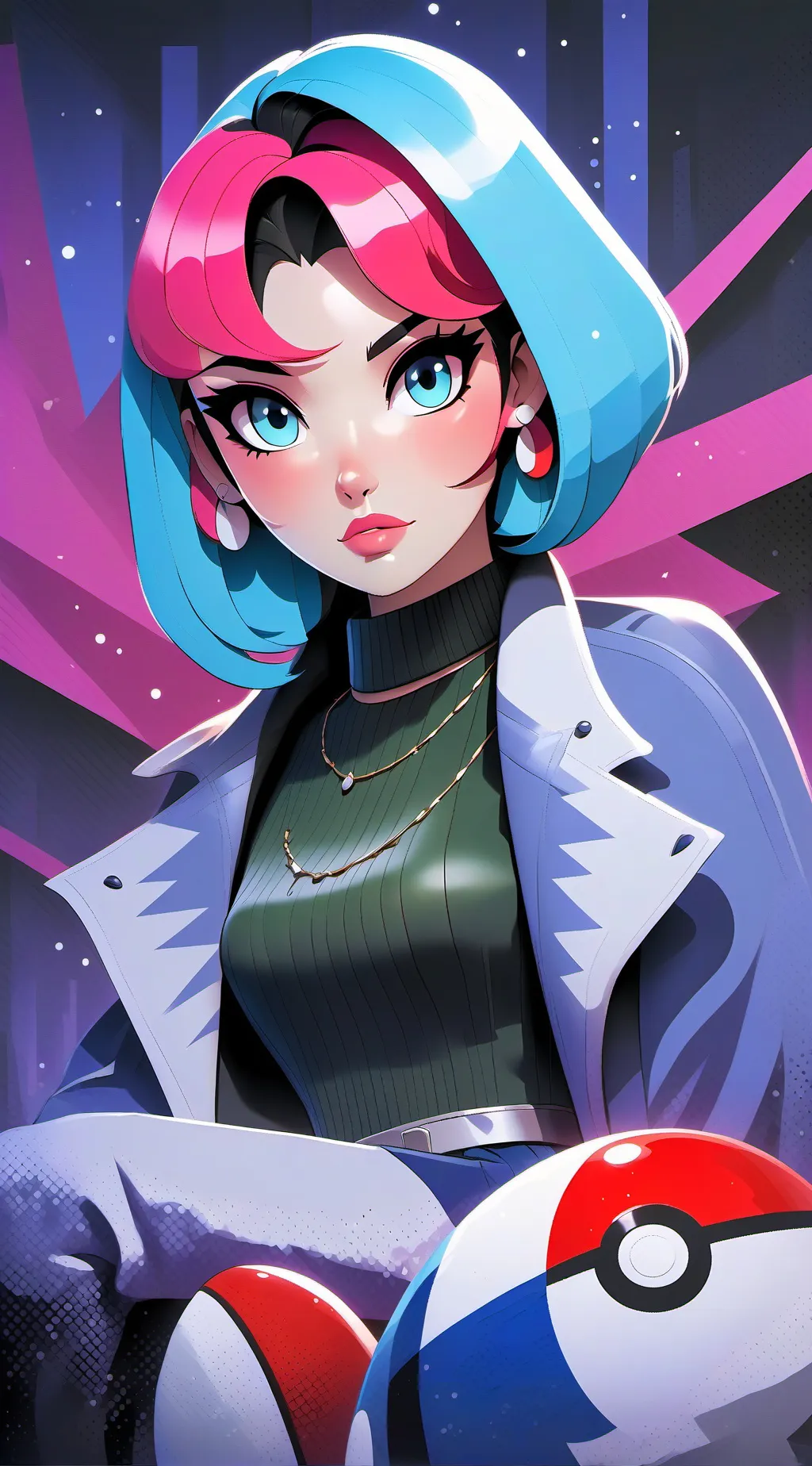 ai character: girl background