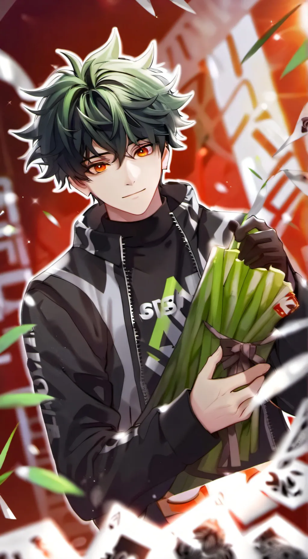 ai character: Deku background