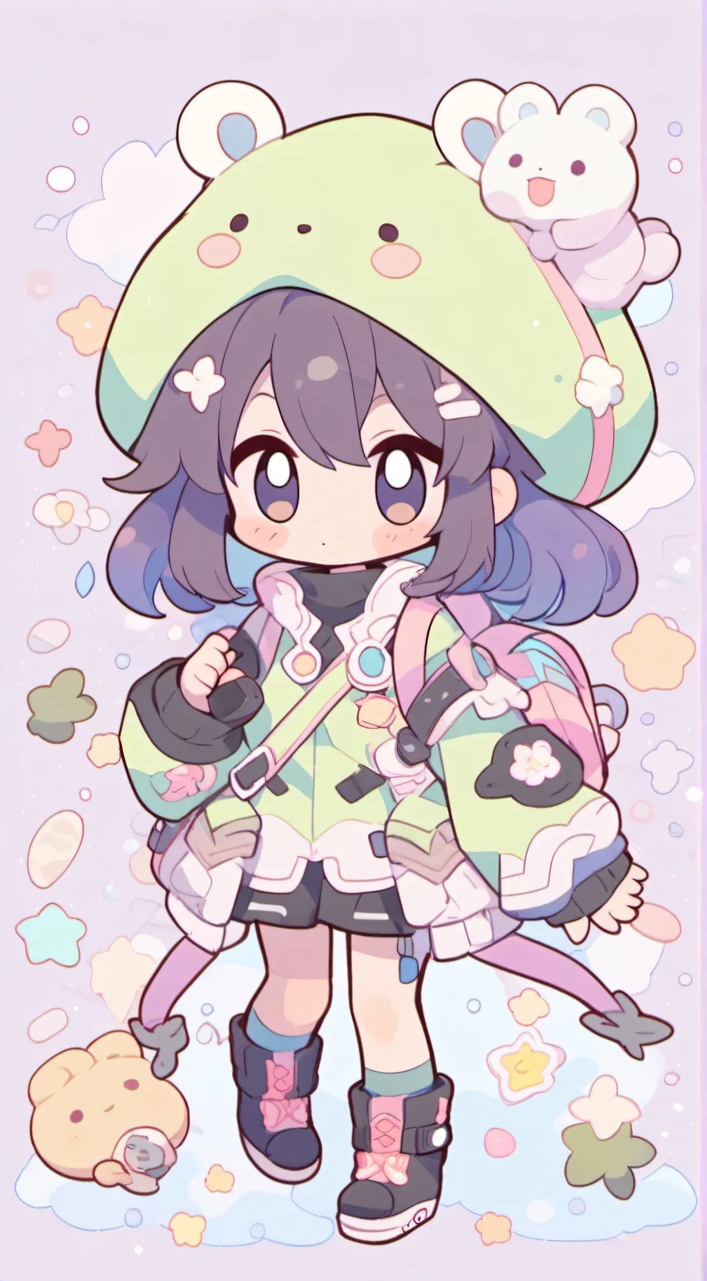 ai character: Вика  background
