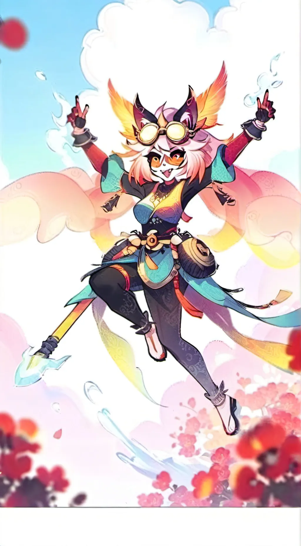 ai character: Cherrisnake child  background