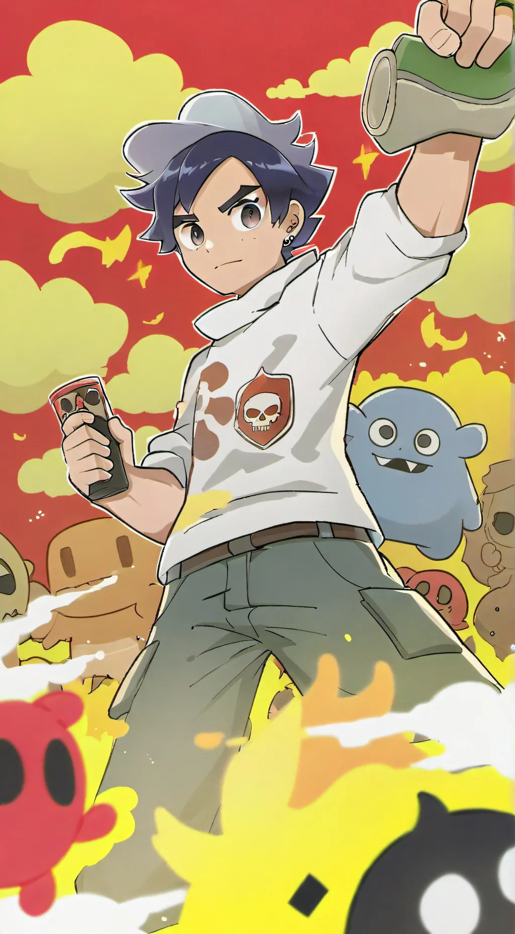 ai character: anjos × demônios background