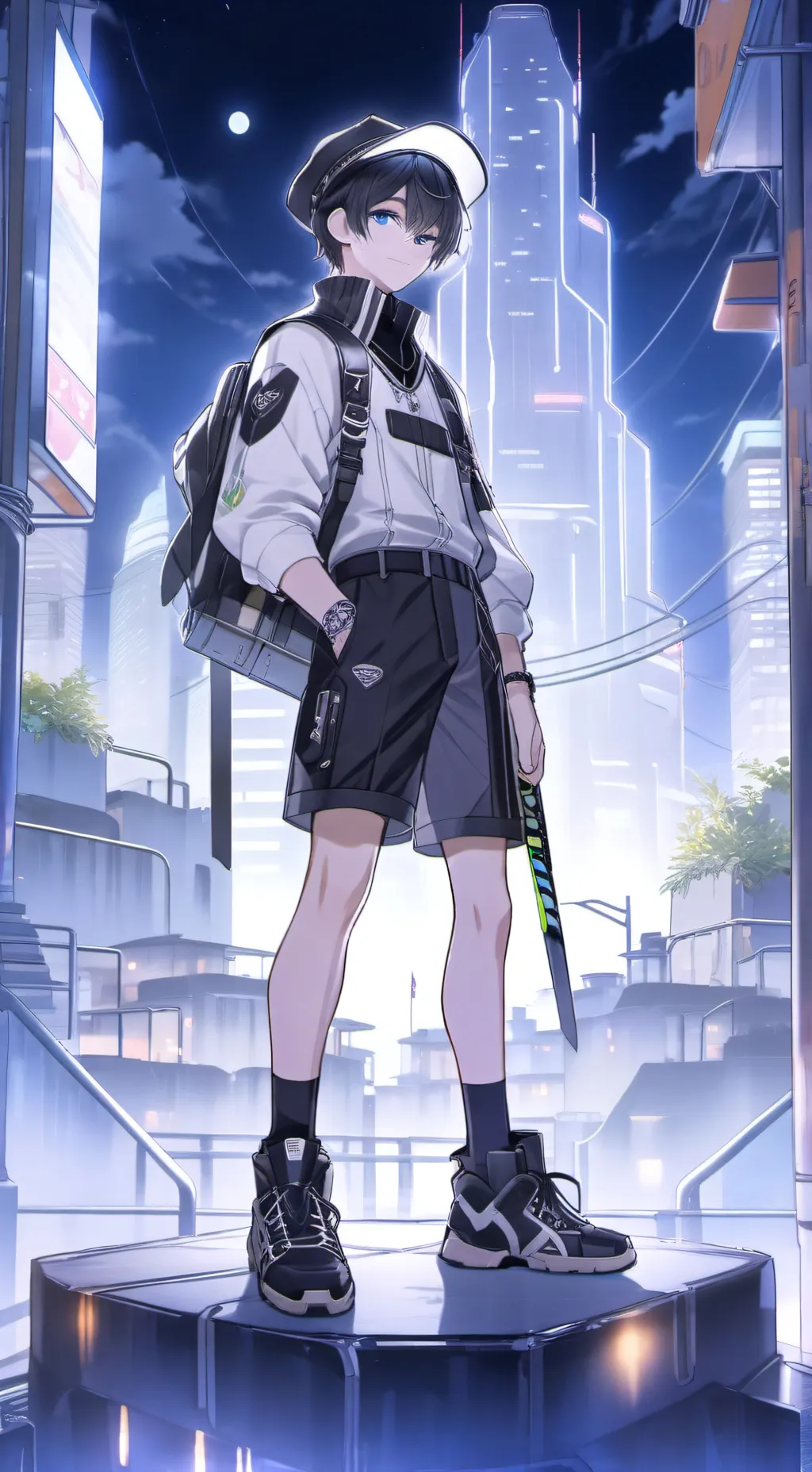 ai character: Leon background