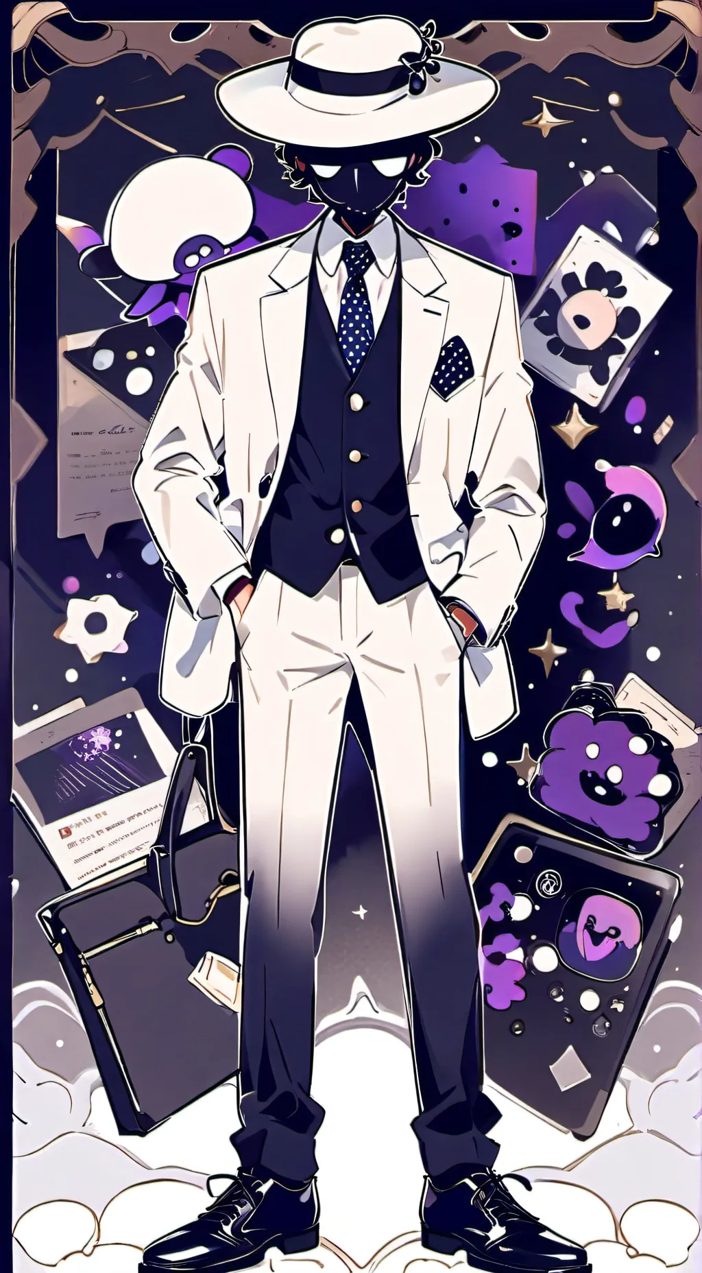 ai character: squid game background