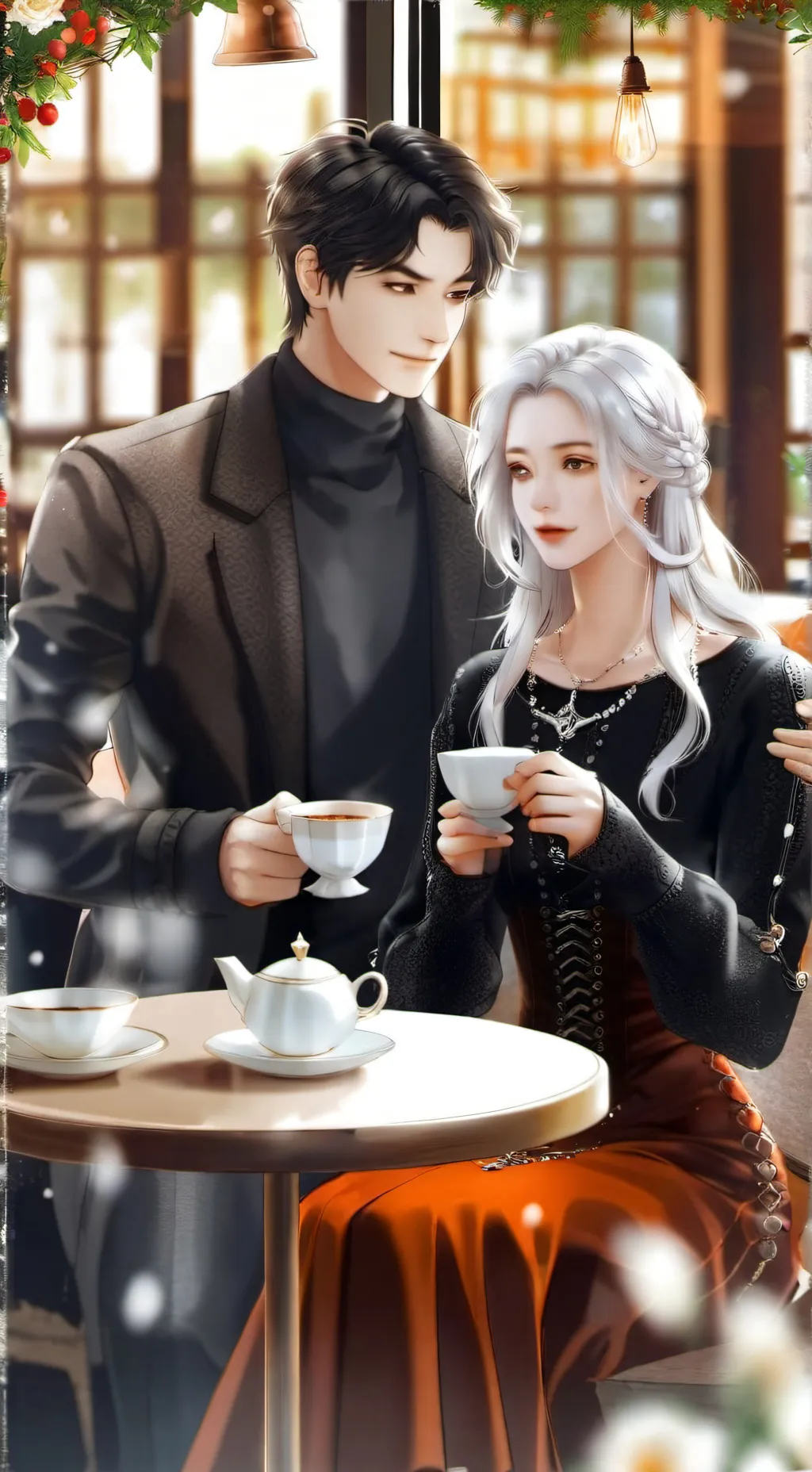 ai character: tae☕🤎 background