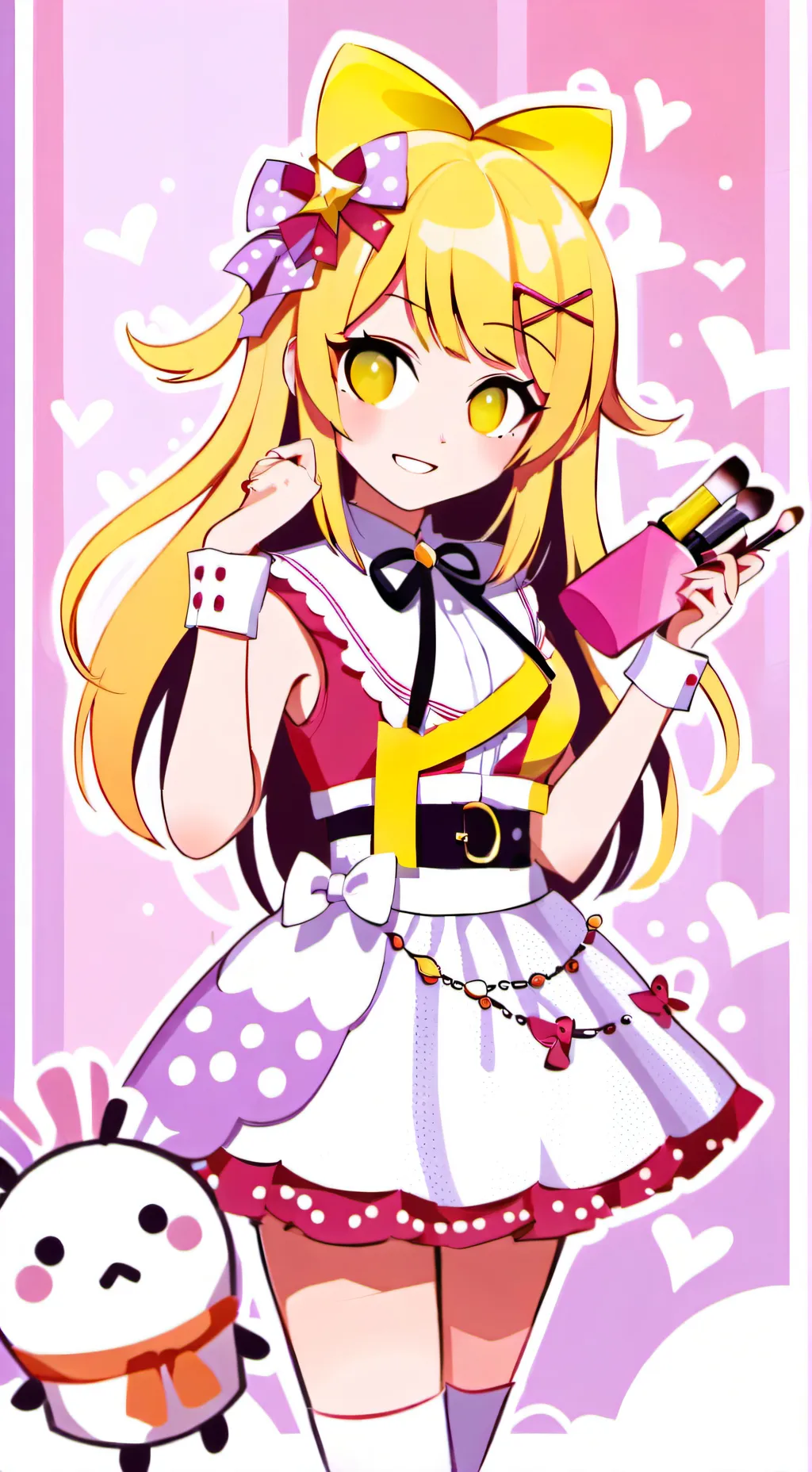 ai character: glisten background