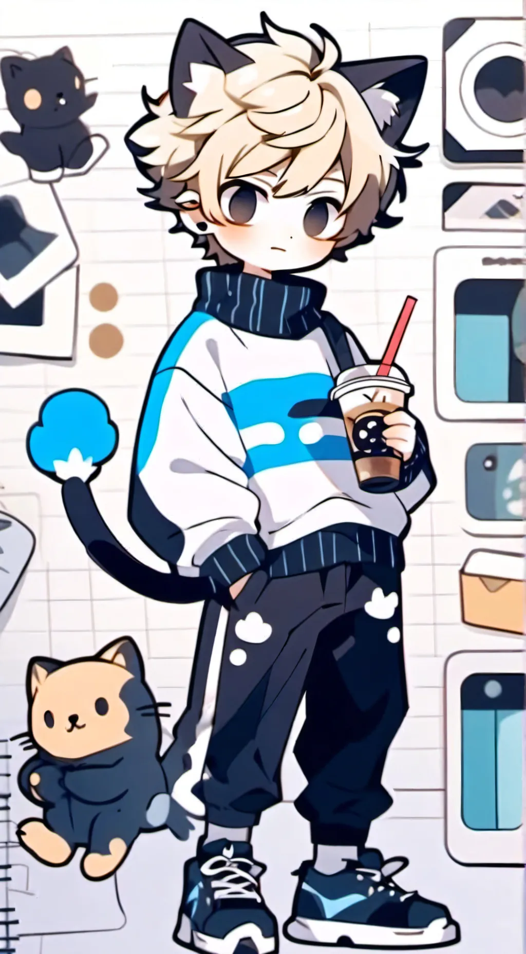 ai character: •Oliver• background