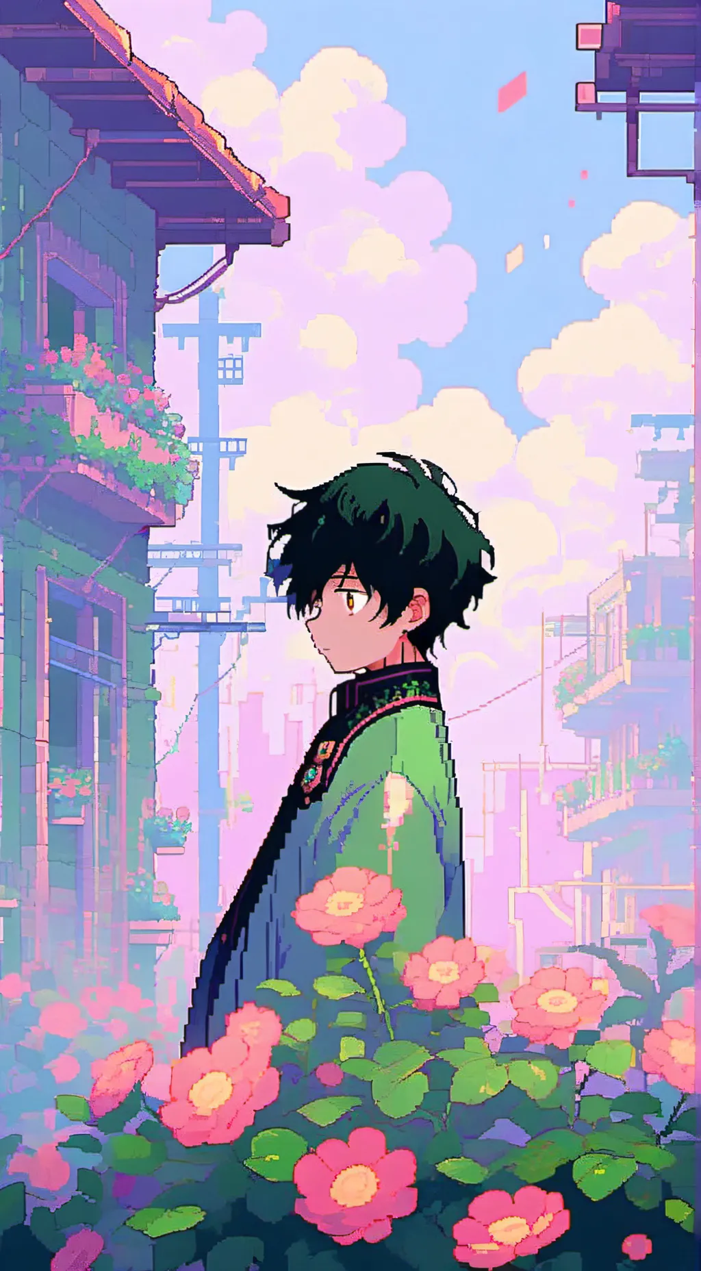 ai character: El pasado de deku😞 background