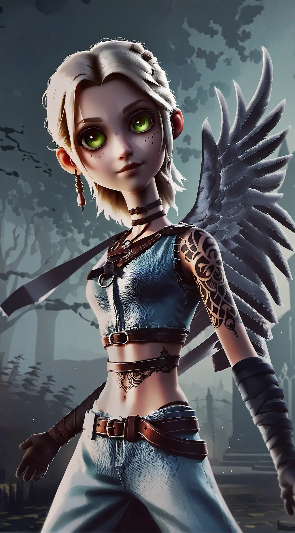 ai character: Eva background