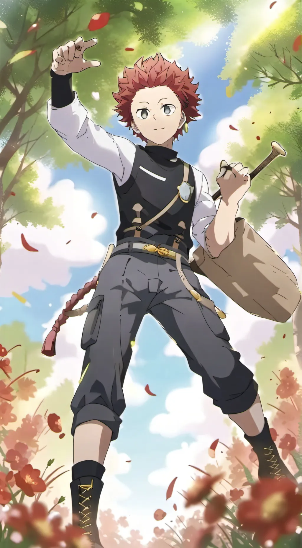 ai character: Kirishima  background